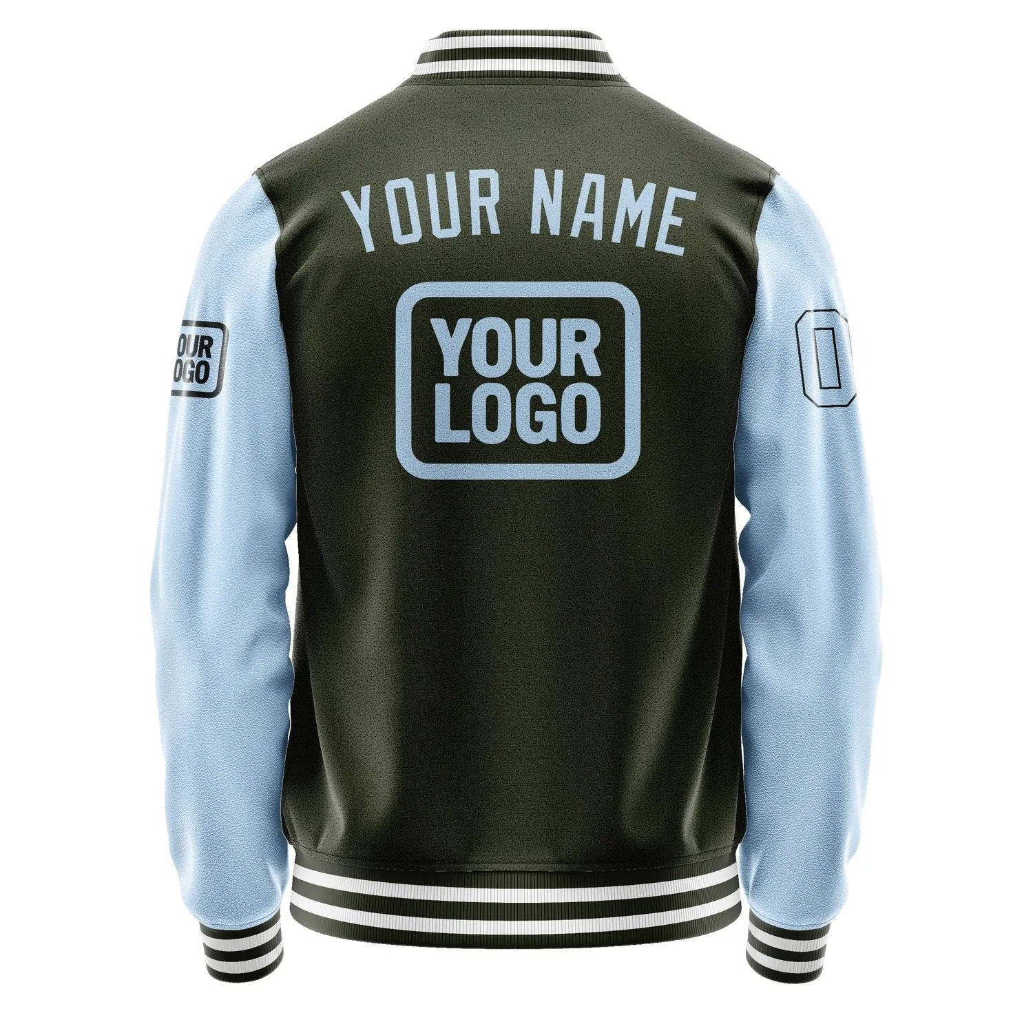 Custom Olive Light Blue Jacket sold by Tailorly product image thumbnail 4
