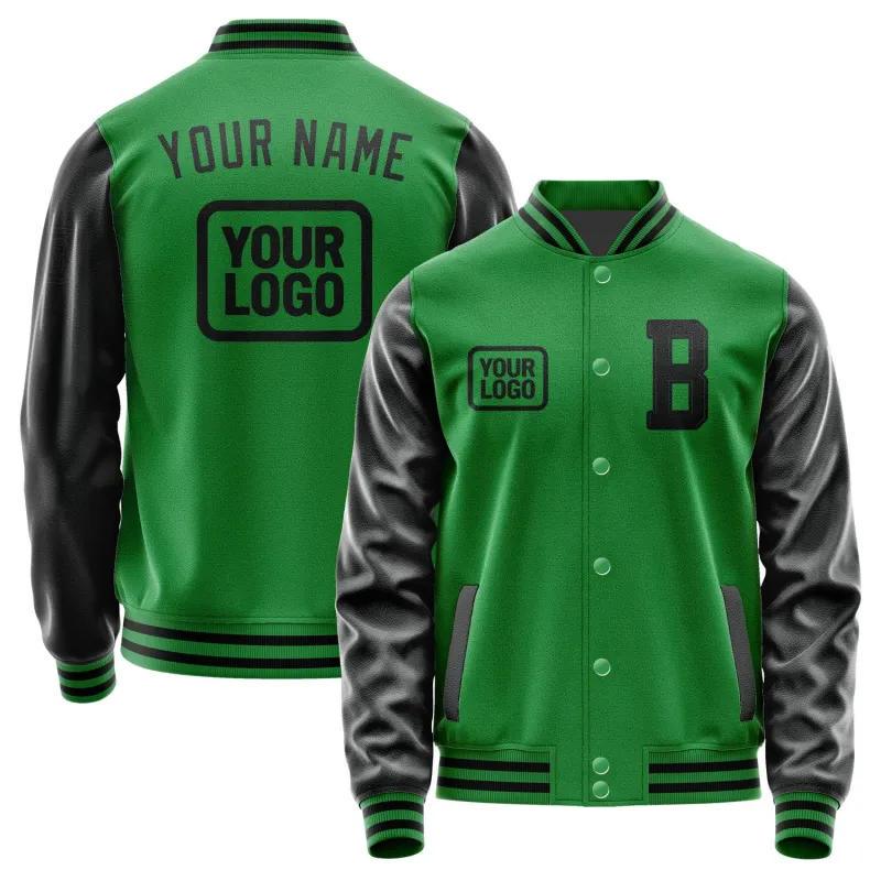 Custom Emerald Green Black Jacket sold by Tailorly