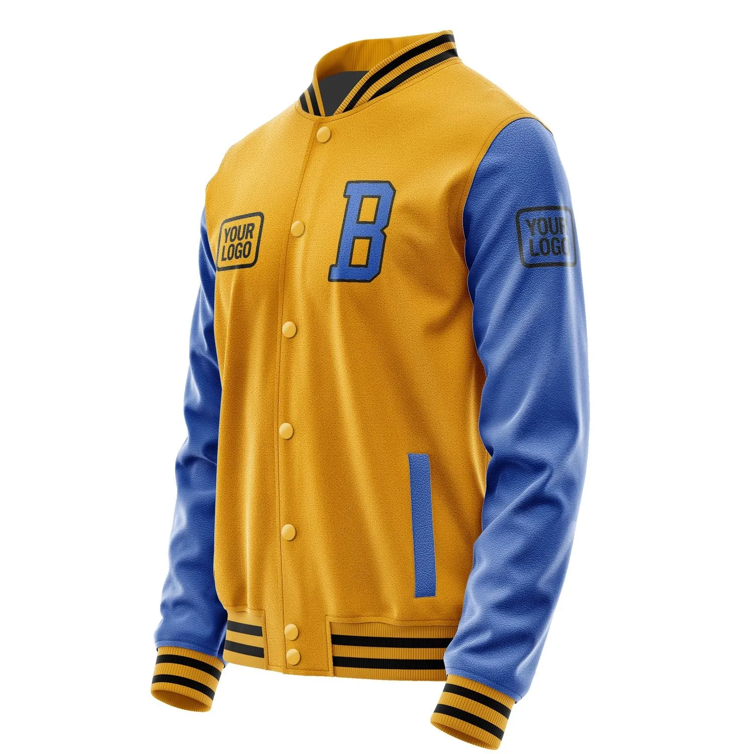 Custom Yellow Sky Blue Jacket sold by Tailorly product image thumbnail 3