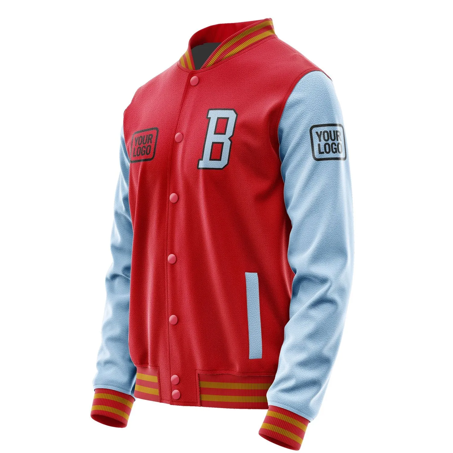 Custom Red Light Blue Jacket sold by Tailorly product image thumbnail 3