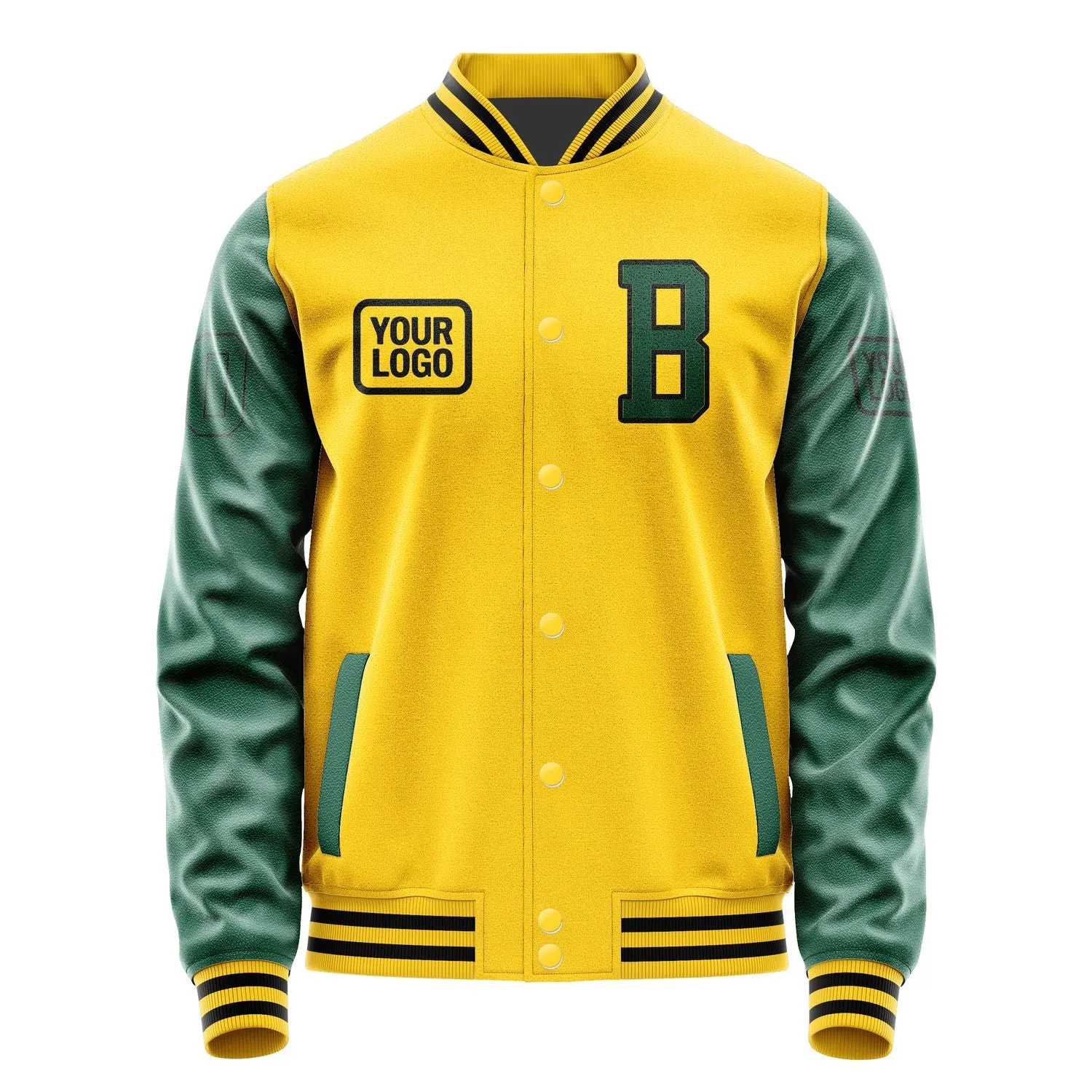 Custom Gold Green Jacket sold by Tailorly product image thumbnail 2