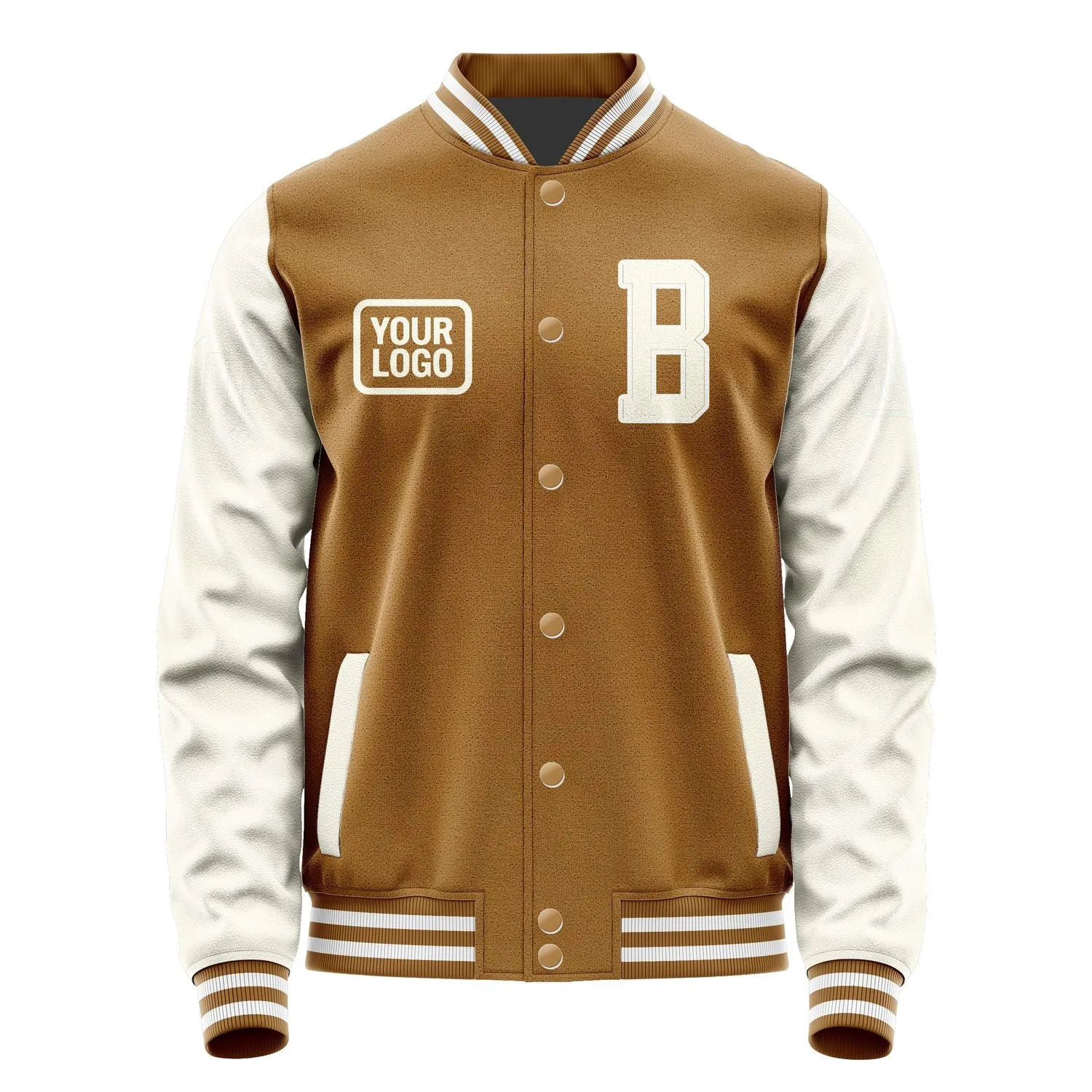 Custom Khaki Cream Jacket sold by Tailorly product image thumbnail 2
