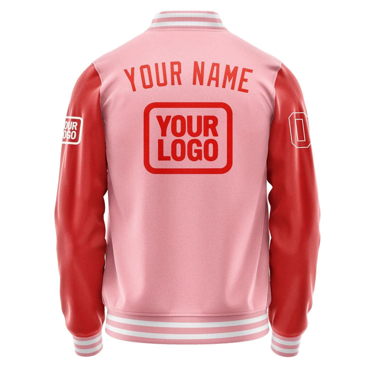 Custom Light Pink Orange Red Jacket sold by Tailorly product image thumbnail 4
