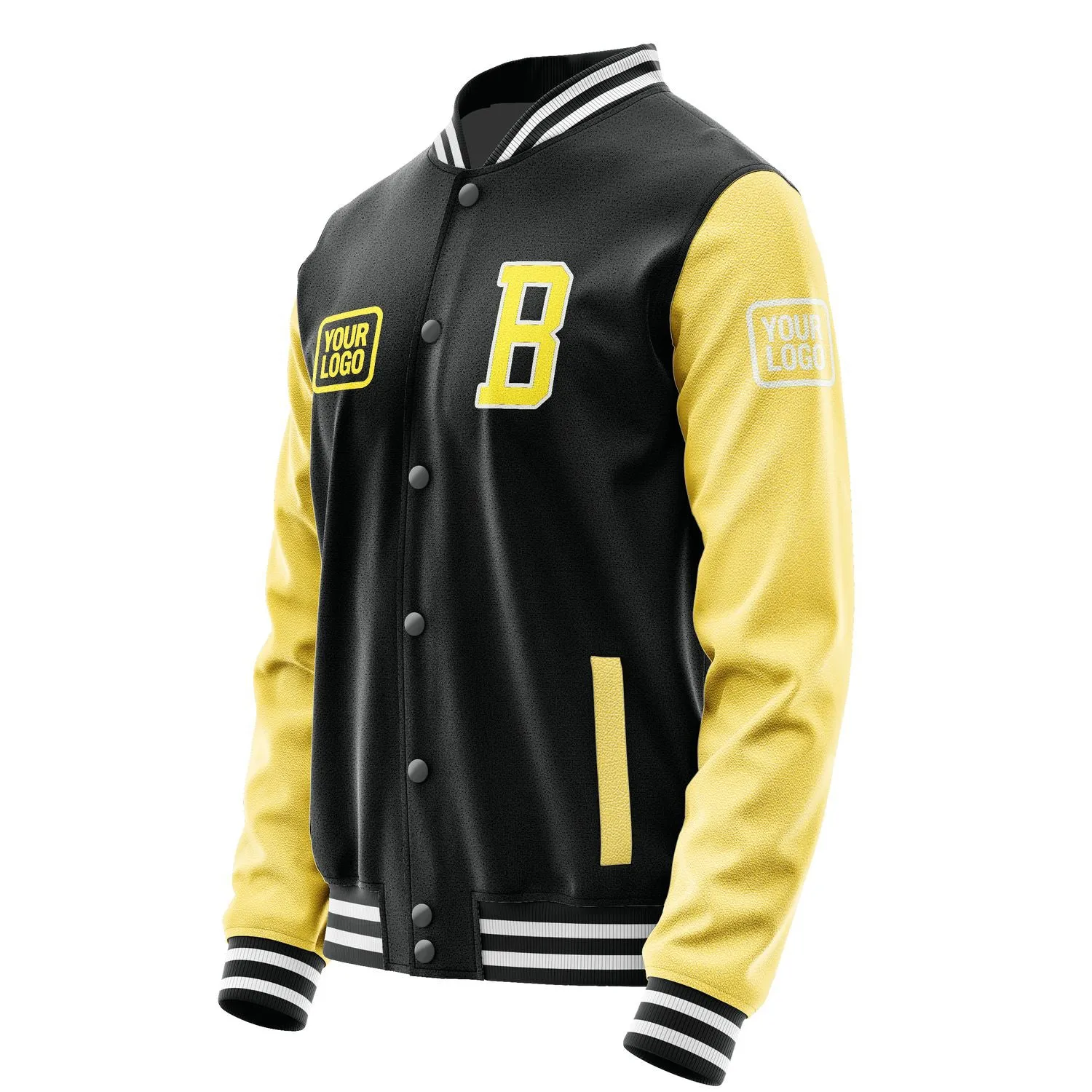 Custom Black Light Yellow Jacket sold by Tailorly product image thumbnail 3