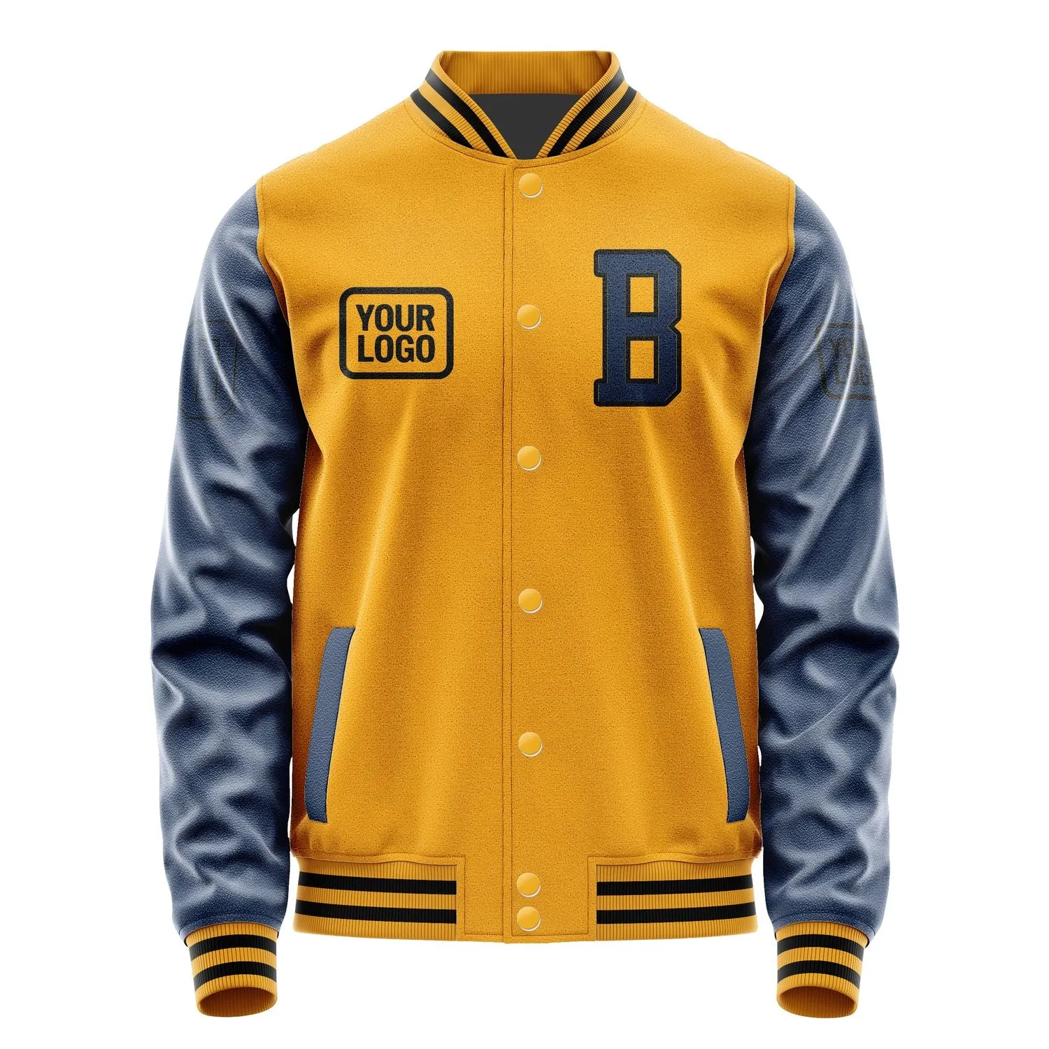 Custom Yellow Blue Jacket sold by Tailorly product image thumbnail 2