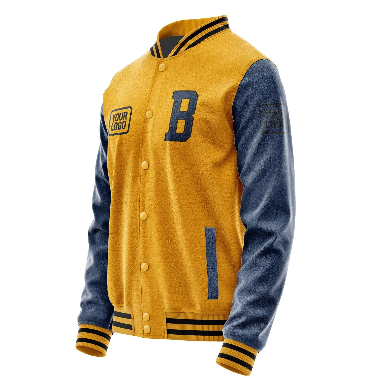 Custom Yellow Blue Jacket sold by Tailorly product image thumbnail 3