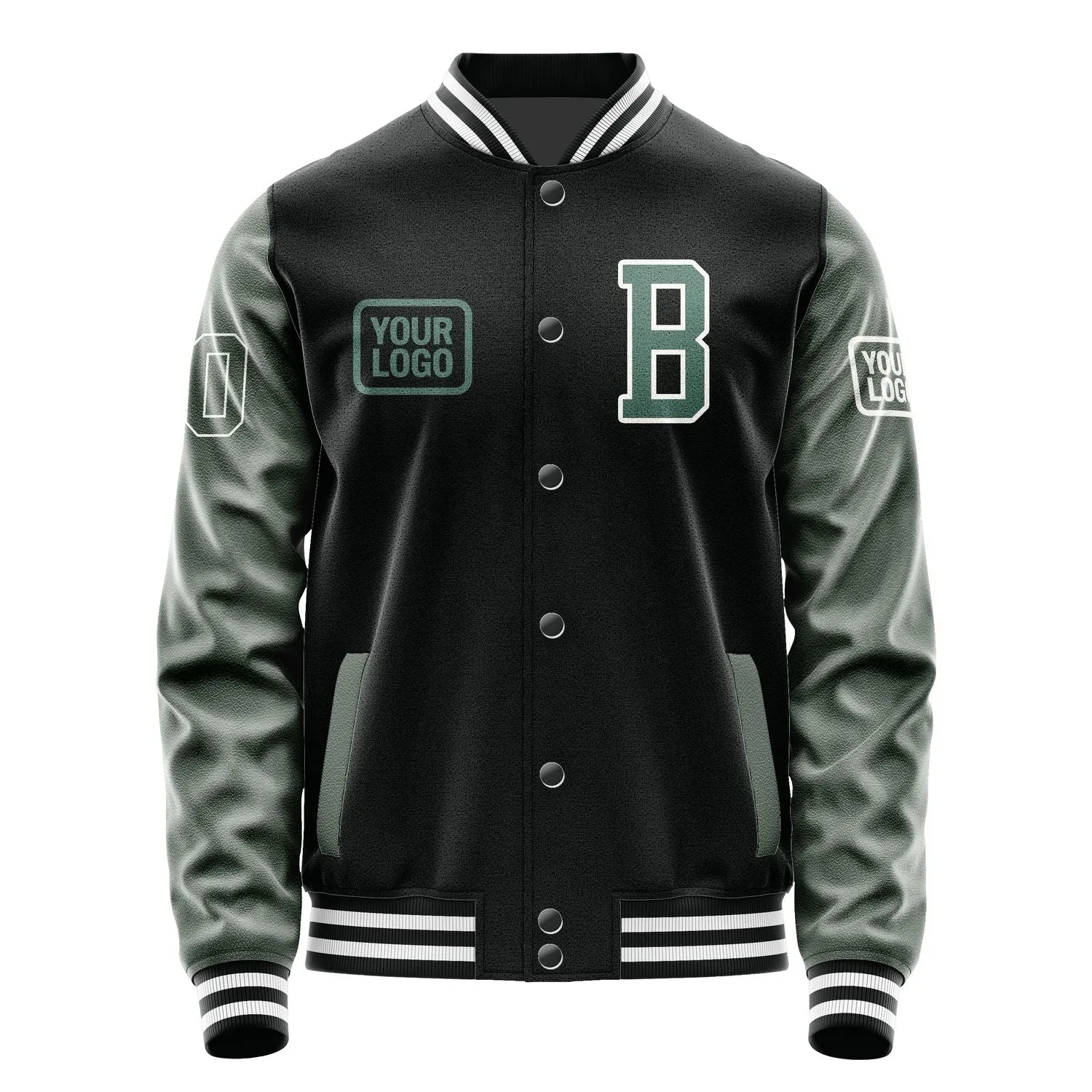 Custom Black Blue Green Jacket sold by Tailorly product image thumbnail 2