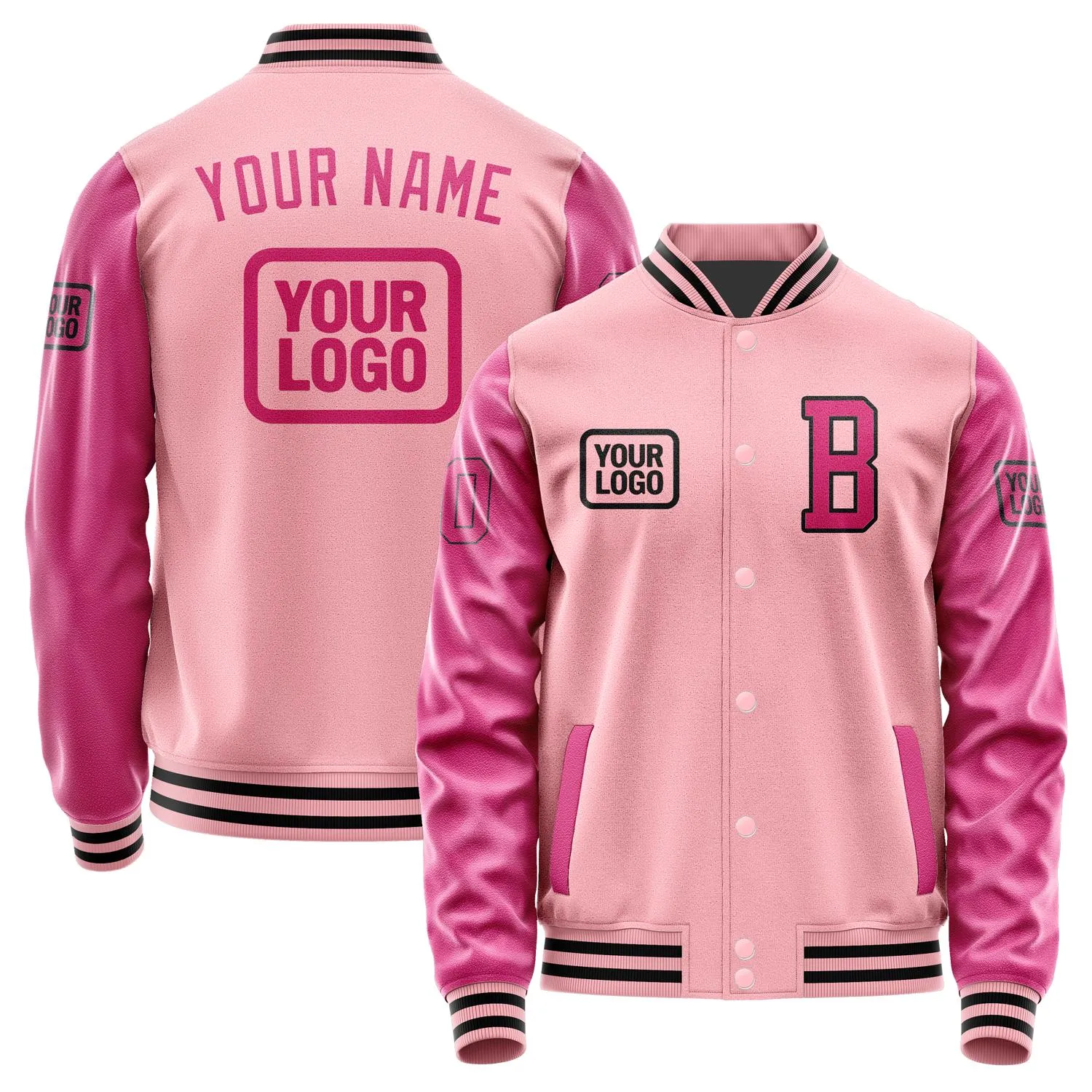 Custom Light Pink Pink Jacket sold by Tailorly