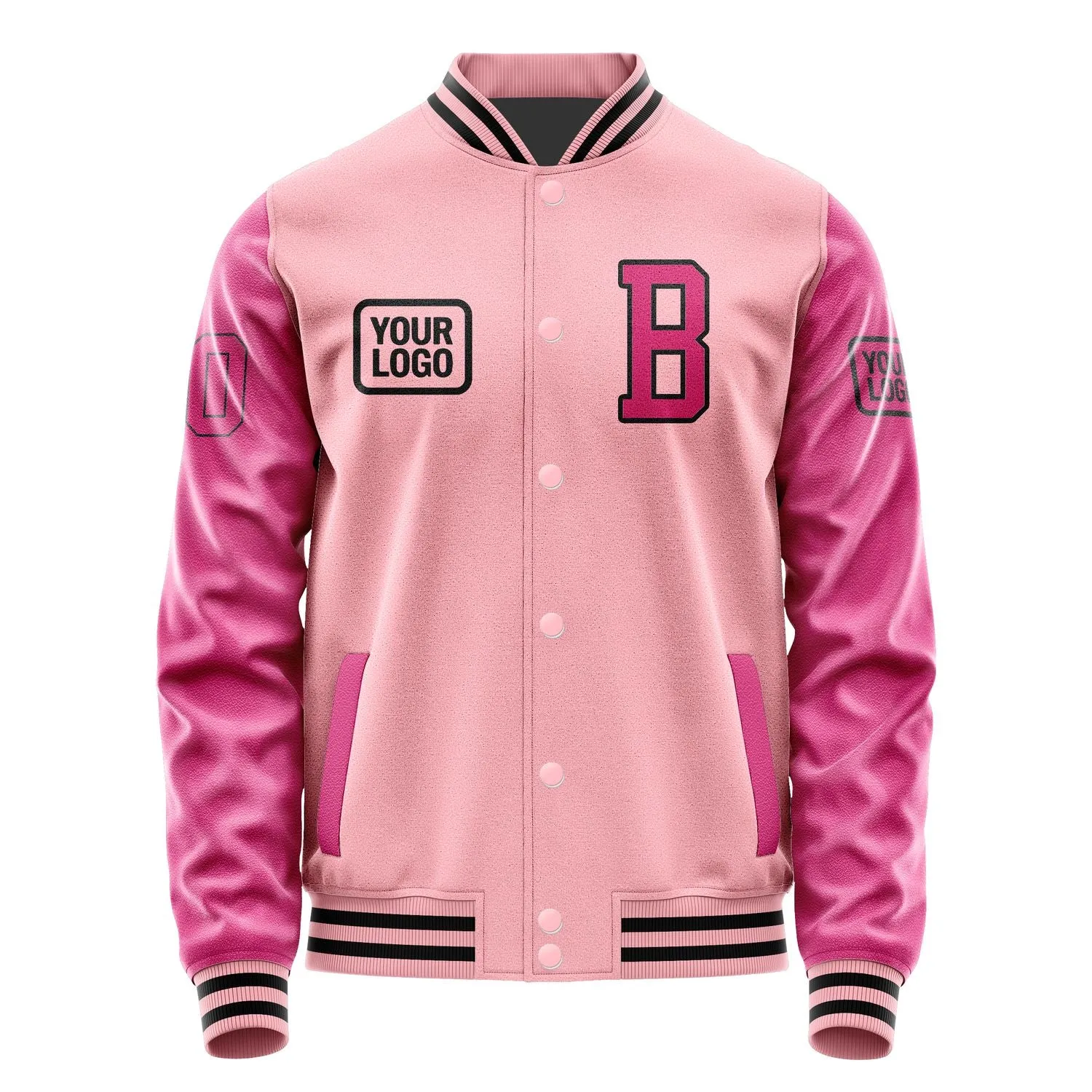 Custom Light Pink Pink Jacket sold by Tailorly product image thumbnail 2