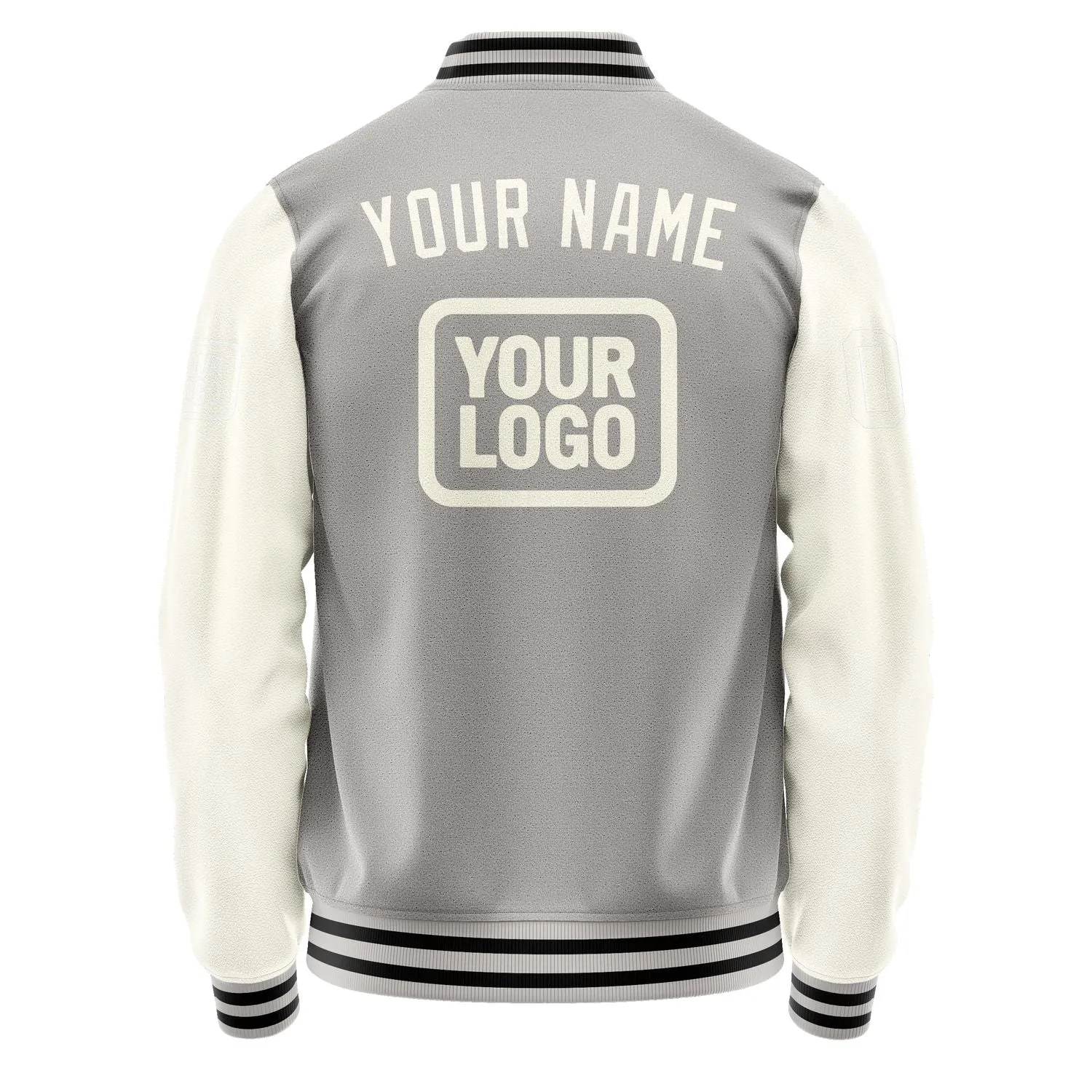 Custom Gray Cream Jacket sold by Tailorly product image thumbnail 4