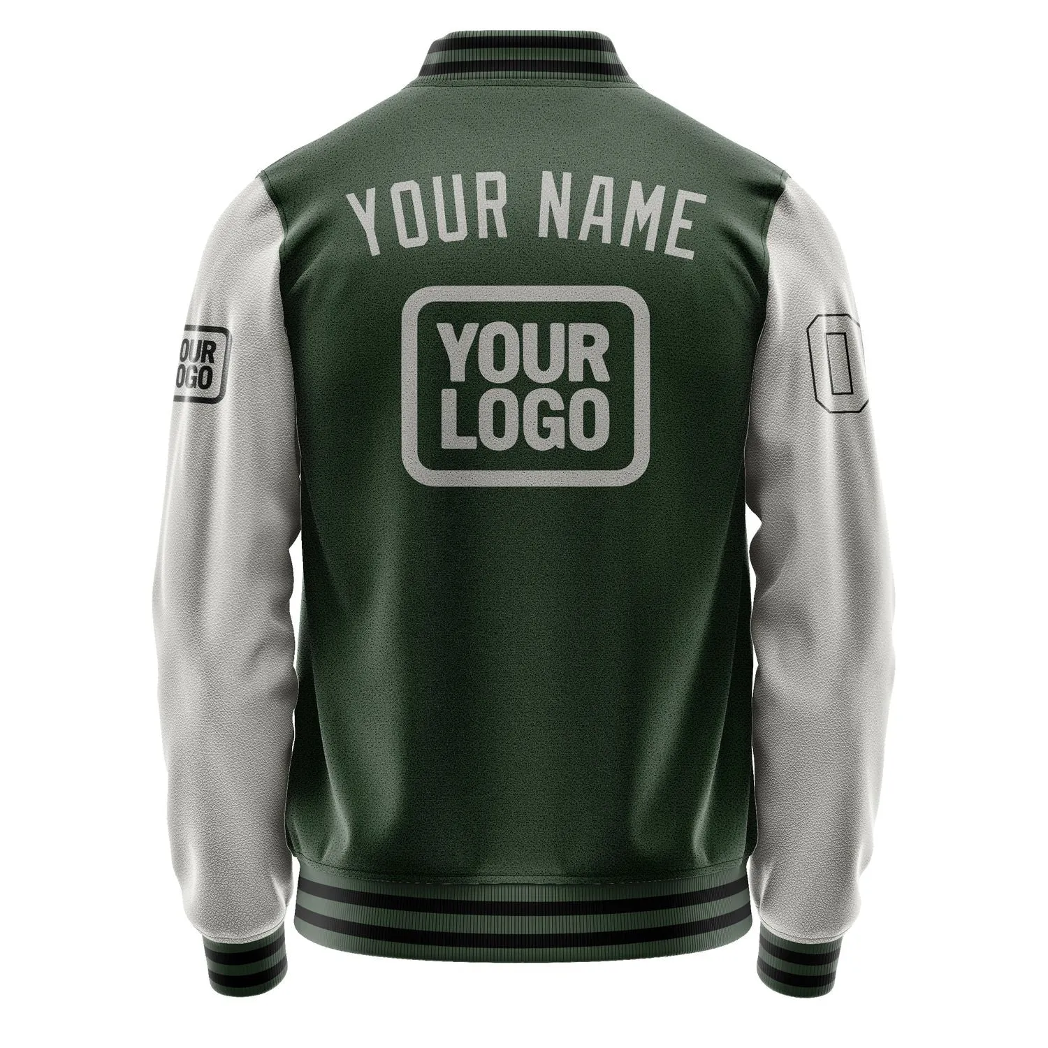Custom Dark Green Gray Jacket sold by Tailorly product image thumbnail 4