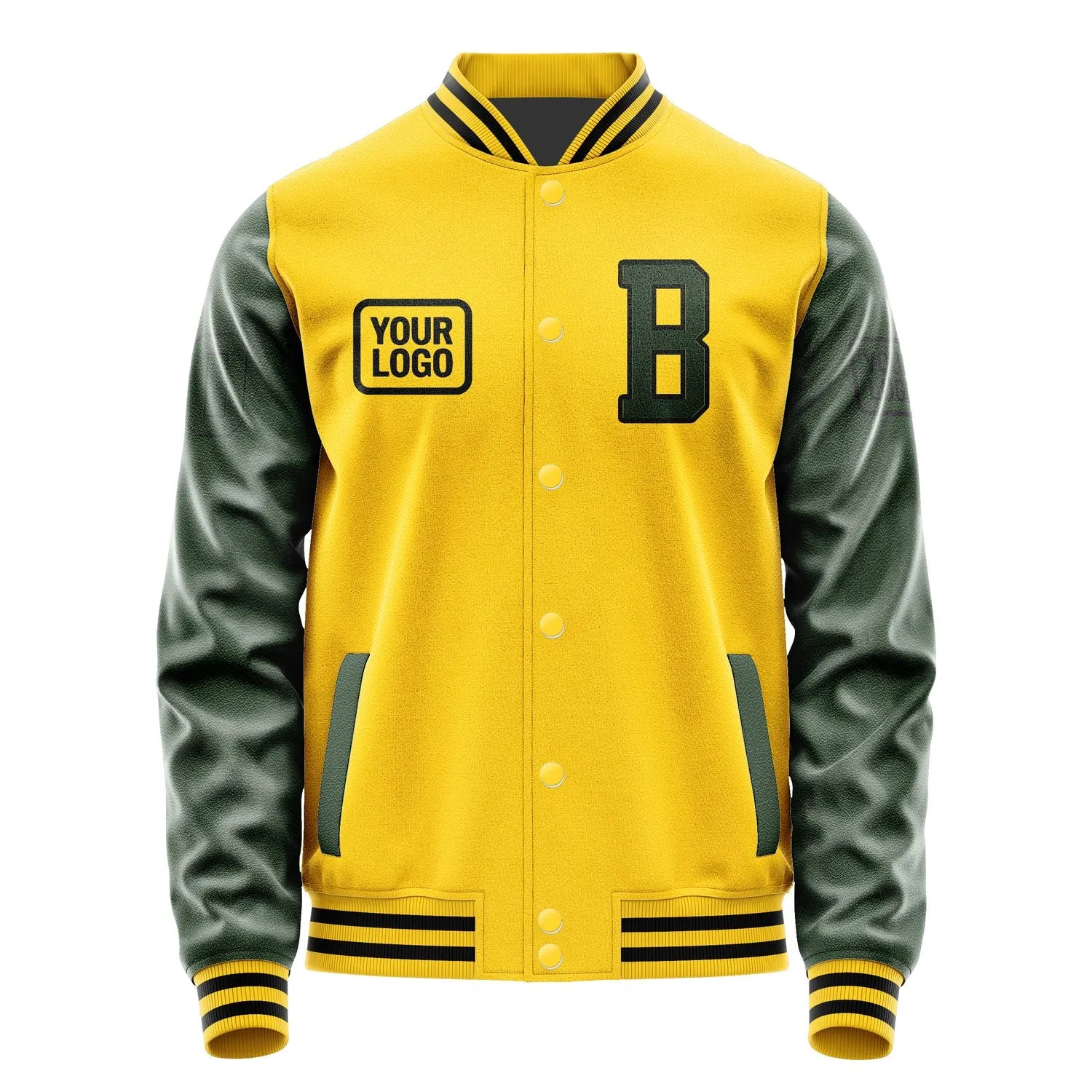 Custom Gold Dark Green Jacket sold by Tailorly product image thumbnail 2