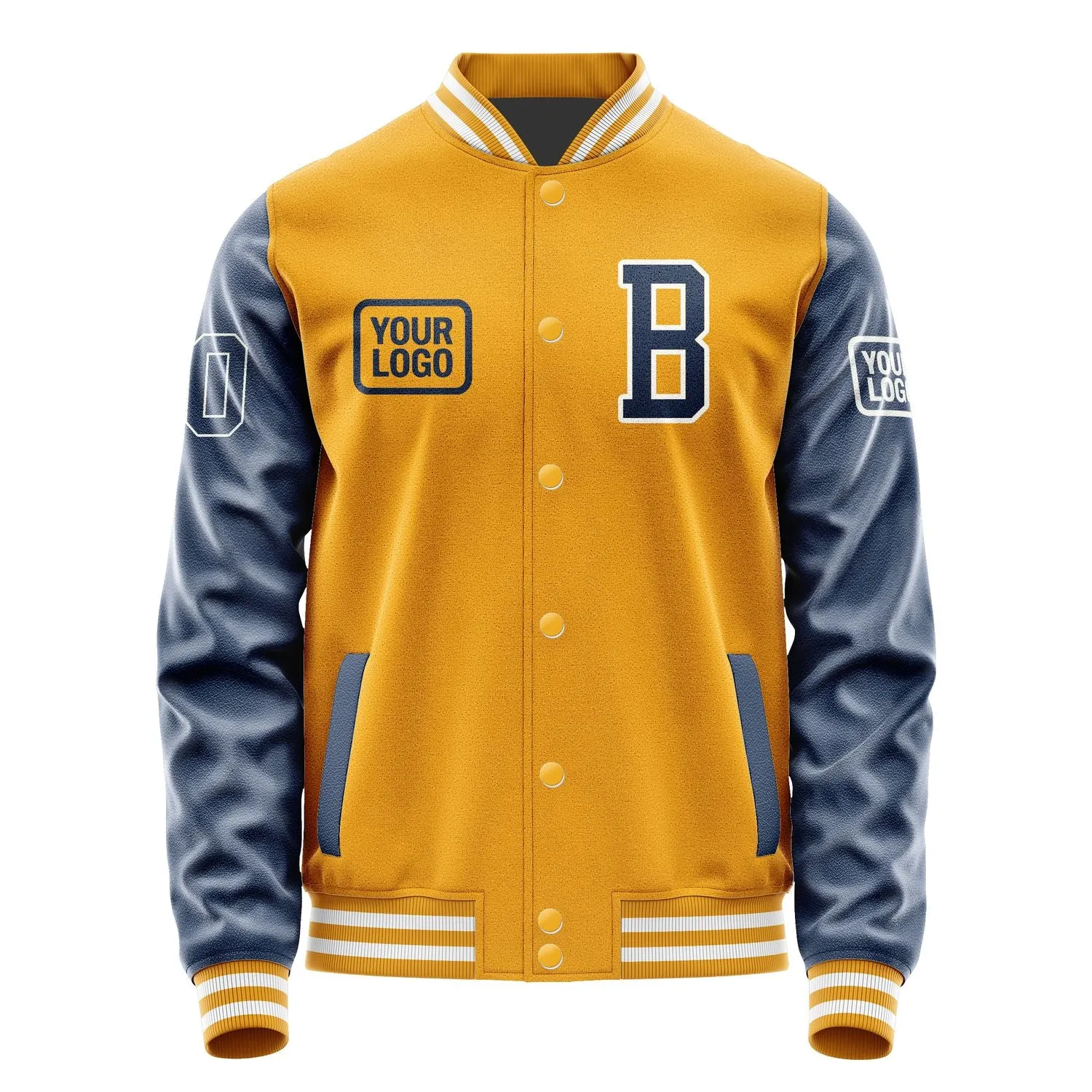 Custom Yellow Blue Jacket sold by Tailorly product image thumbnail 2