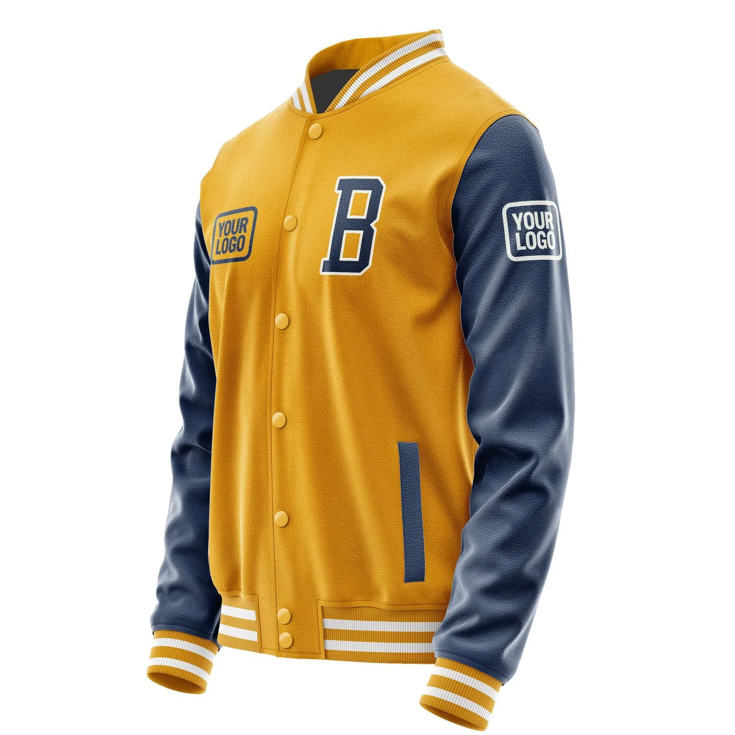 Custom Yellow Blue Jacket sold by Tailorly product image thumbnail 3