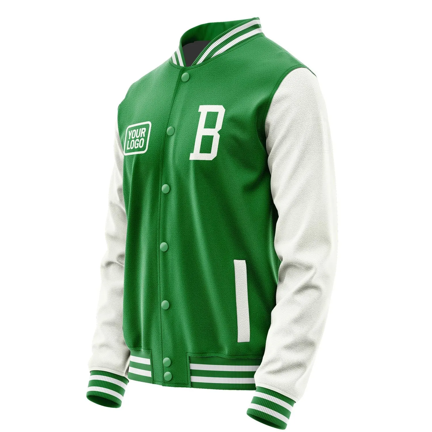 Custom Emerald Green White Jacket sold by Tailorly product image thumbnail 3