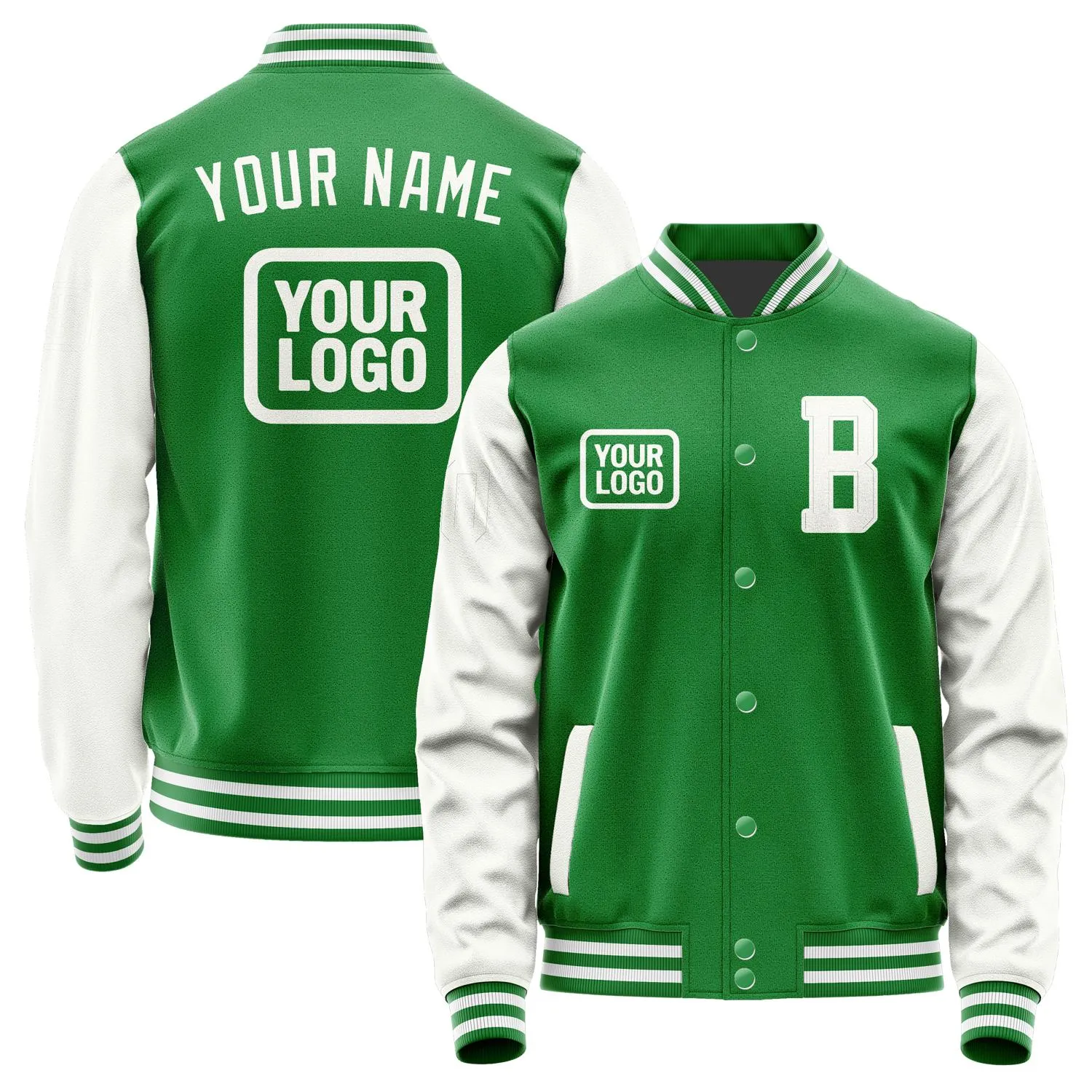 Custom Emerald Green White Jacket sold by Tailorly