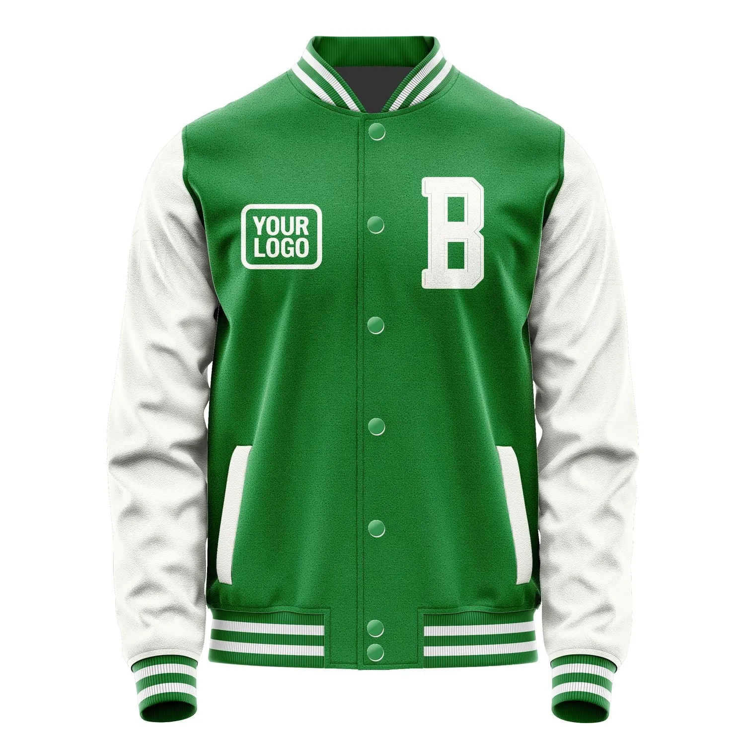 Custom Emerald Green White Jacket sold by Tailorly product image thumbnail 2