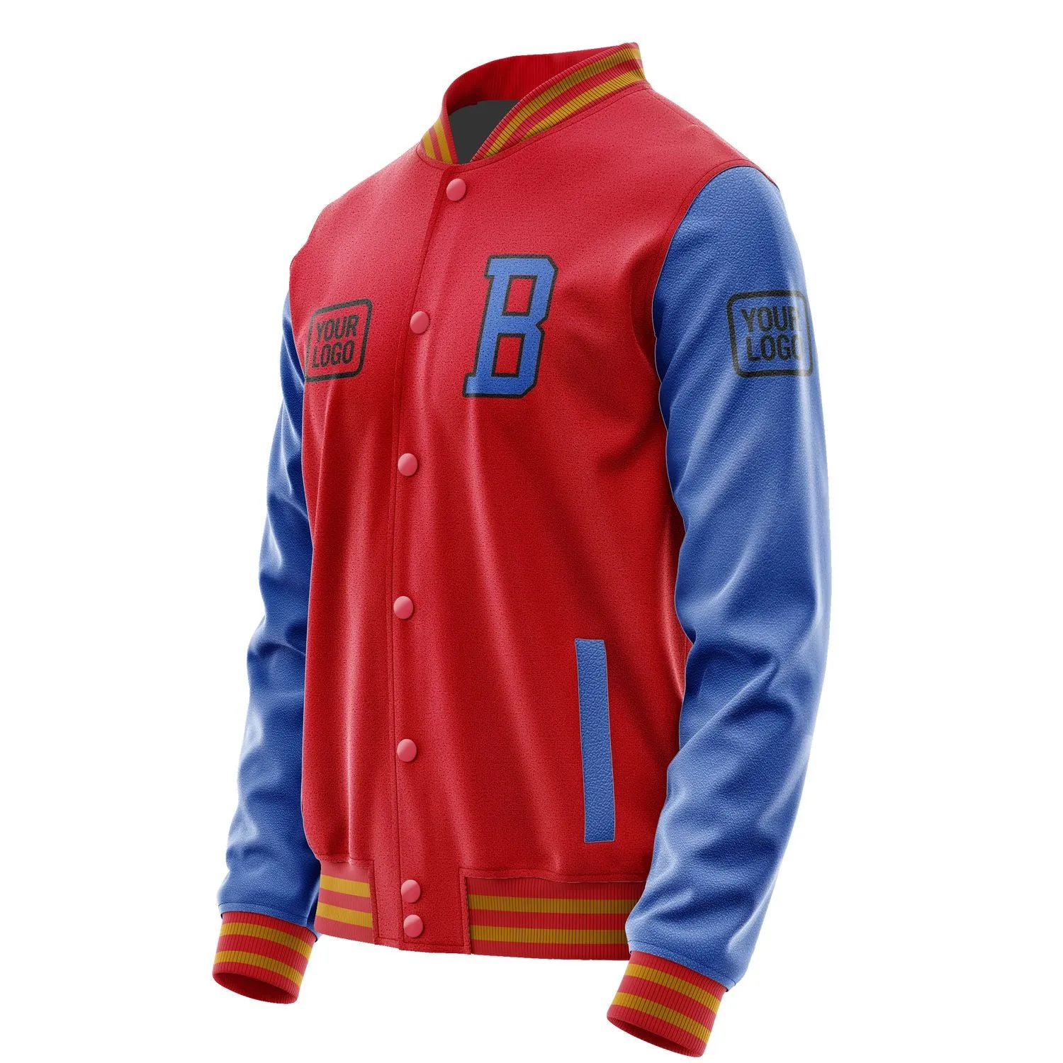 Custom Red Sky Blue Jacket sold by Tailorly product image thumbnail 3