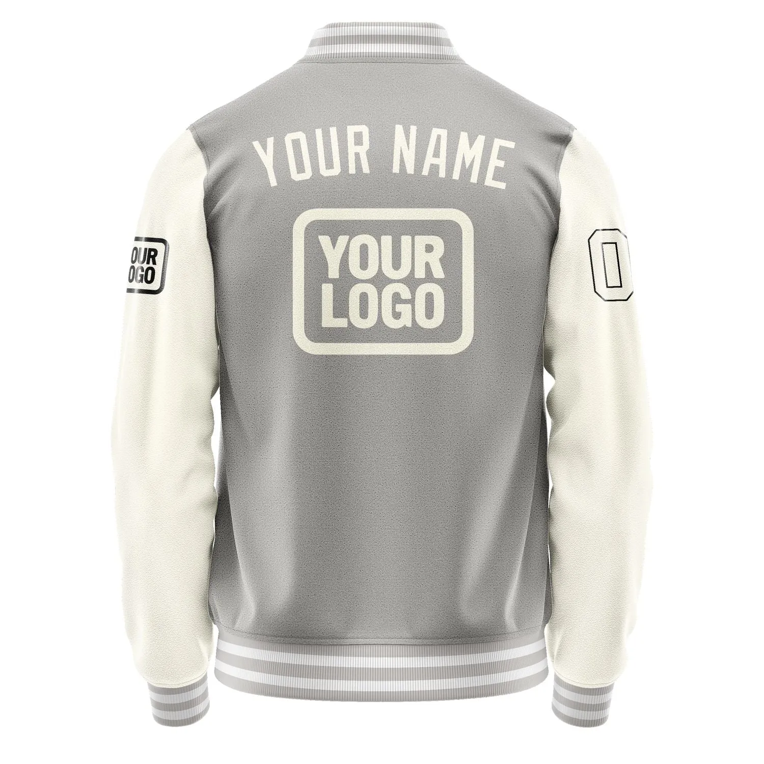Custom Gray Cream Jacket sold by Tailorly product image thumbnail 4