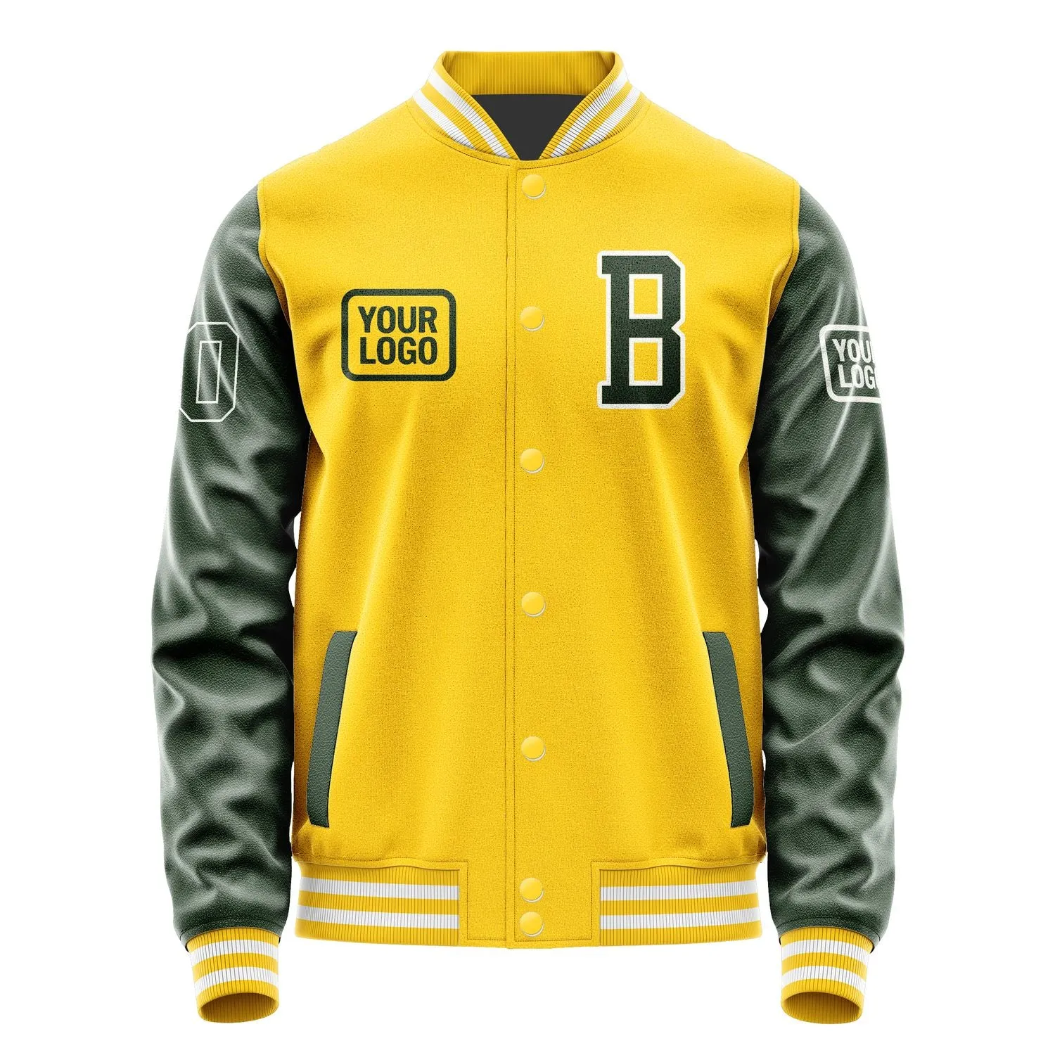 Custom Gold Dark Green Jacket sold by Tailorly product image thumbnail 2