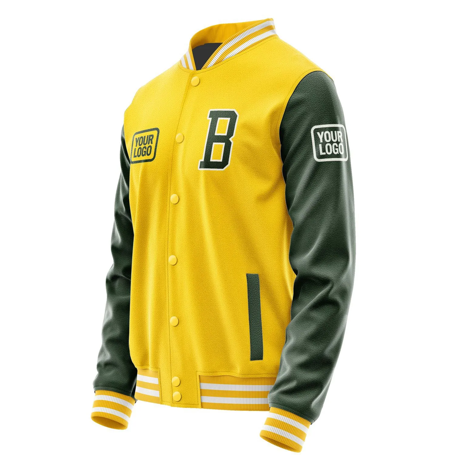 Custom Gold Dark Green Jacket sold by Tailorly product image thumbnail 3