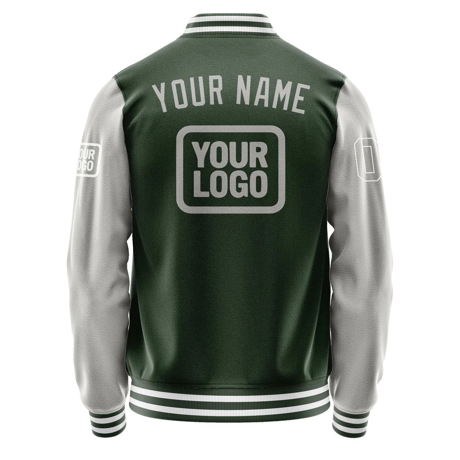 Custom Dark Green Gray Jacket sold by Tailorly product image thumbnail 4