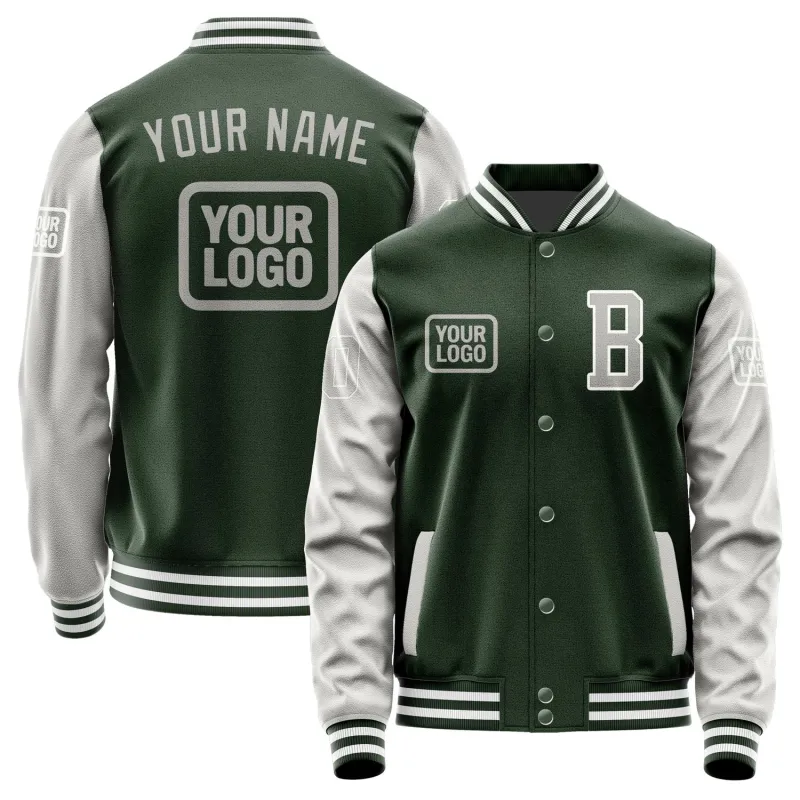 Custom Dark Green Gray Jacket sold by Tailorly