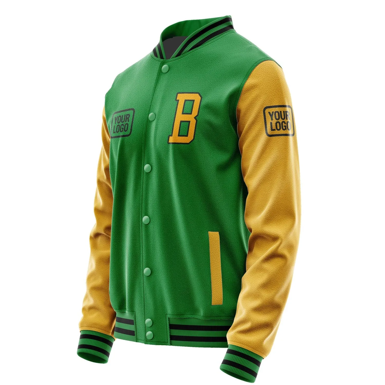 Custom Emerald Green Yellow Jacket sold by Tailorly product image thumbnail 3
