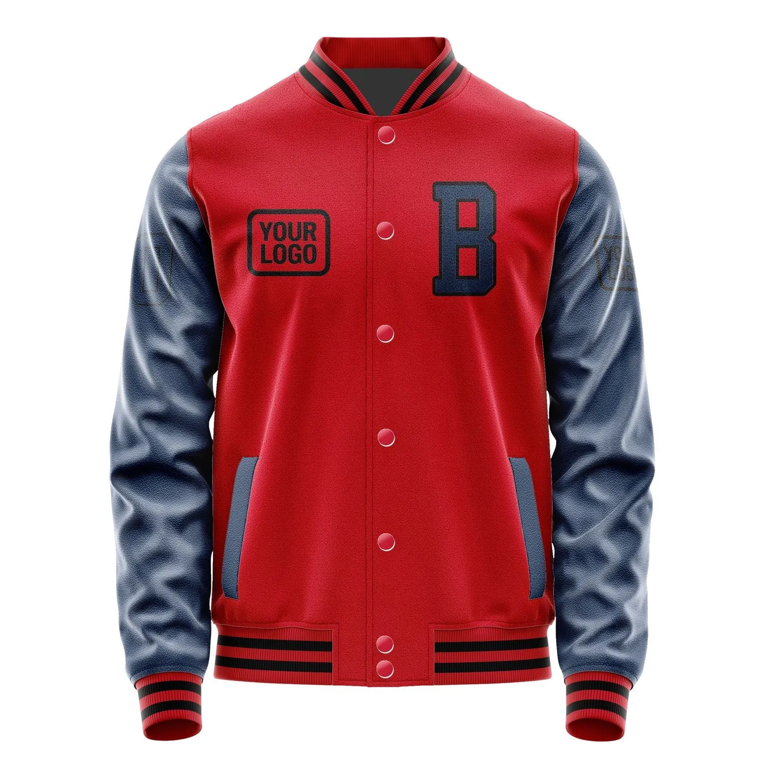Custom Red Blue Jacket sold by Tailorly product image thumbnail 2
