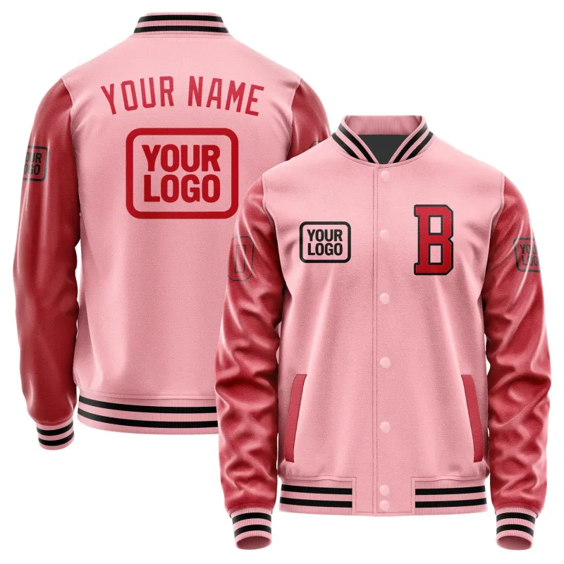 Custom Light Pink Red Jacket sold by Tailorly