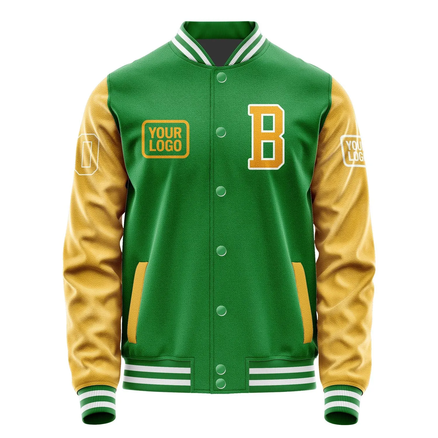 Custom Emerald Green Yellow Jacket sold by Tailorly product image thumbnail 2