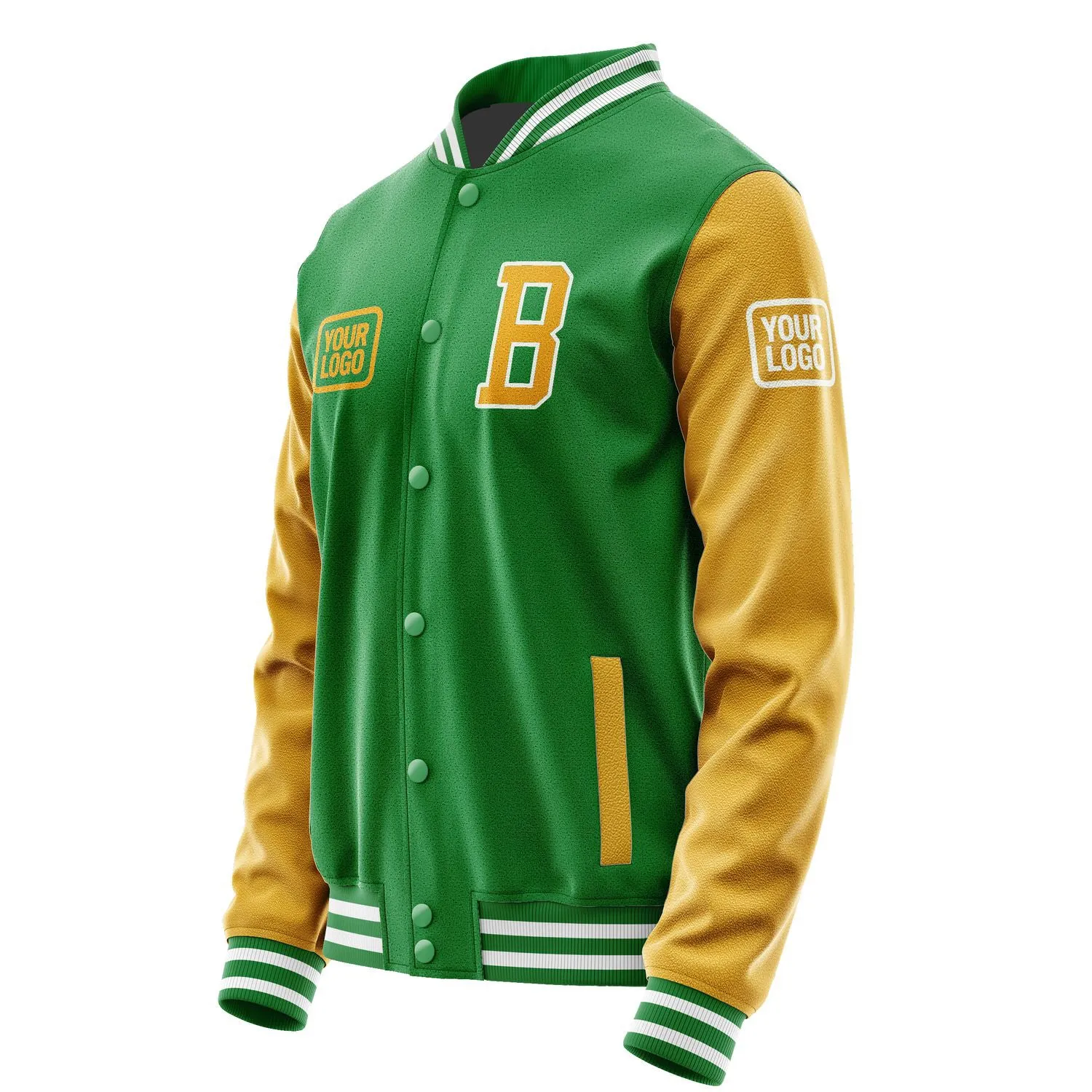 Custom Emerald Green Yellow Jacket sold by Tailorly product image thumbnail 3