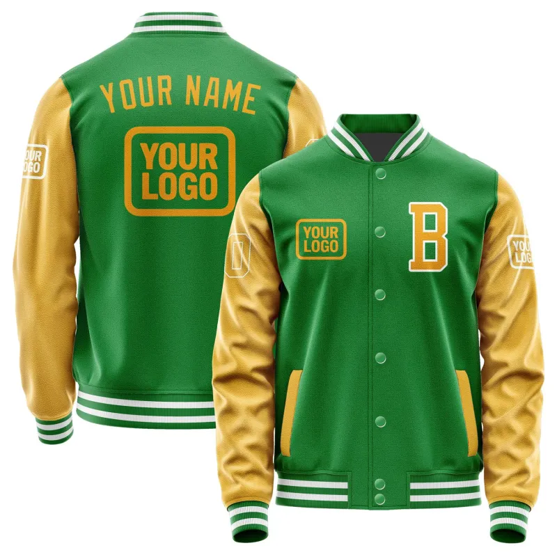 Custom Emerald Green Yellow Jacket sold by Tailorly