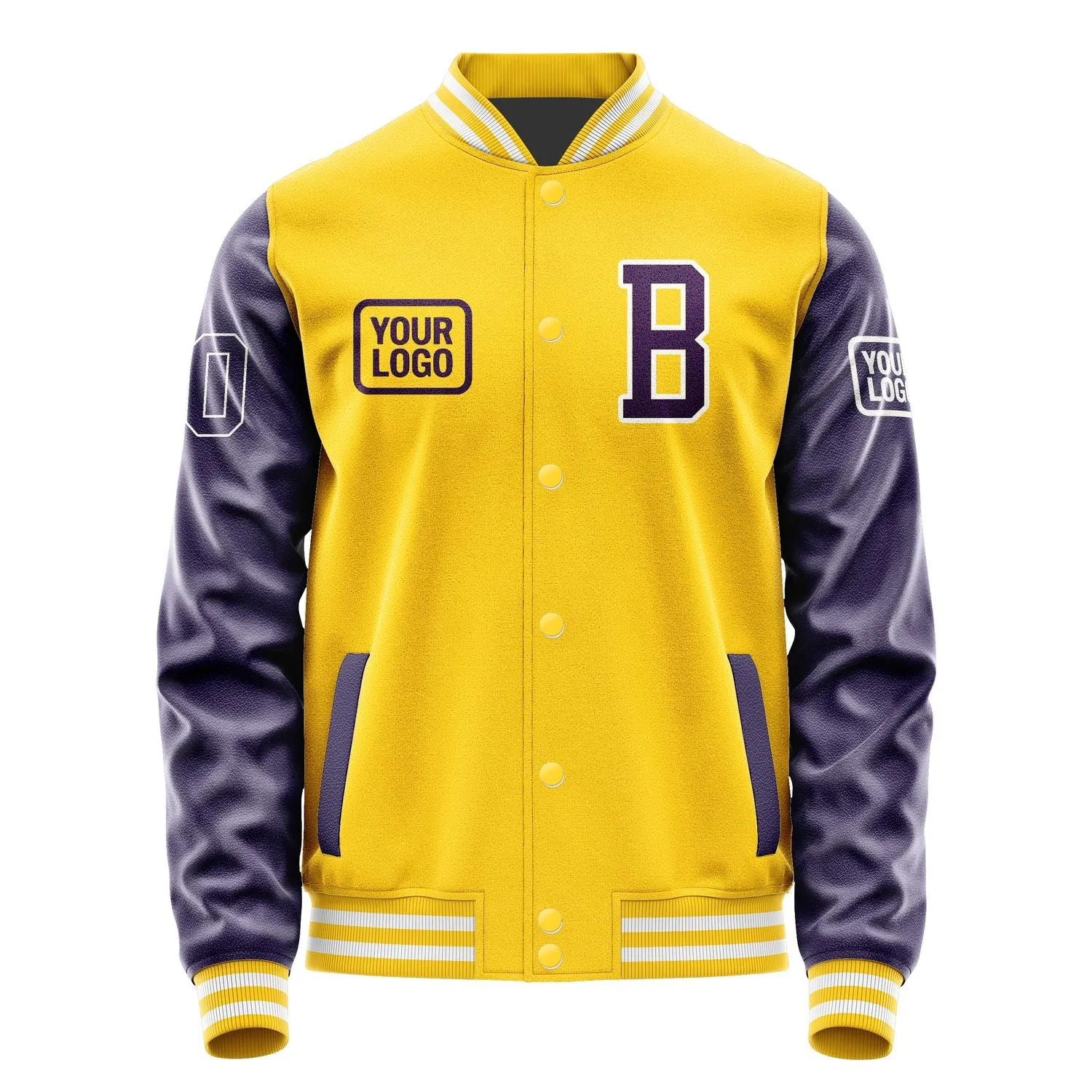 Custom Gold Purple Jacket sold by Tailorly product image thumbnail 2