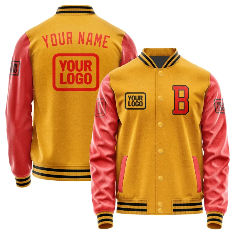 Custom Yellow Orange Red Jacket sold by Tailorly