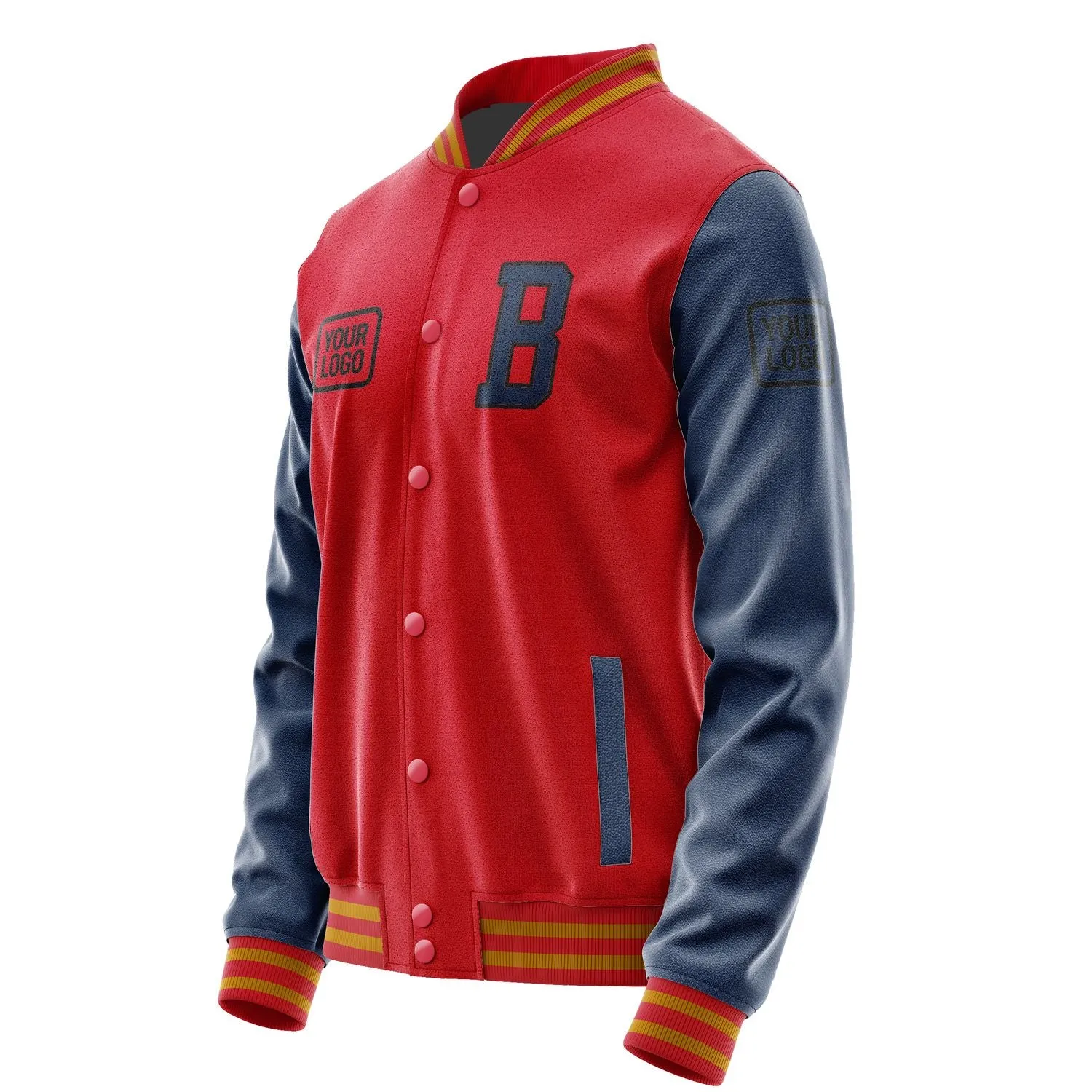 Custom Red Blue Jacket sold by Tailorly product image thumbnail 3