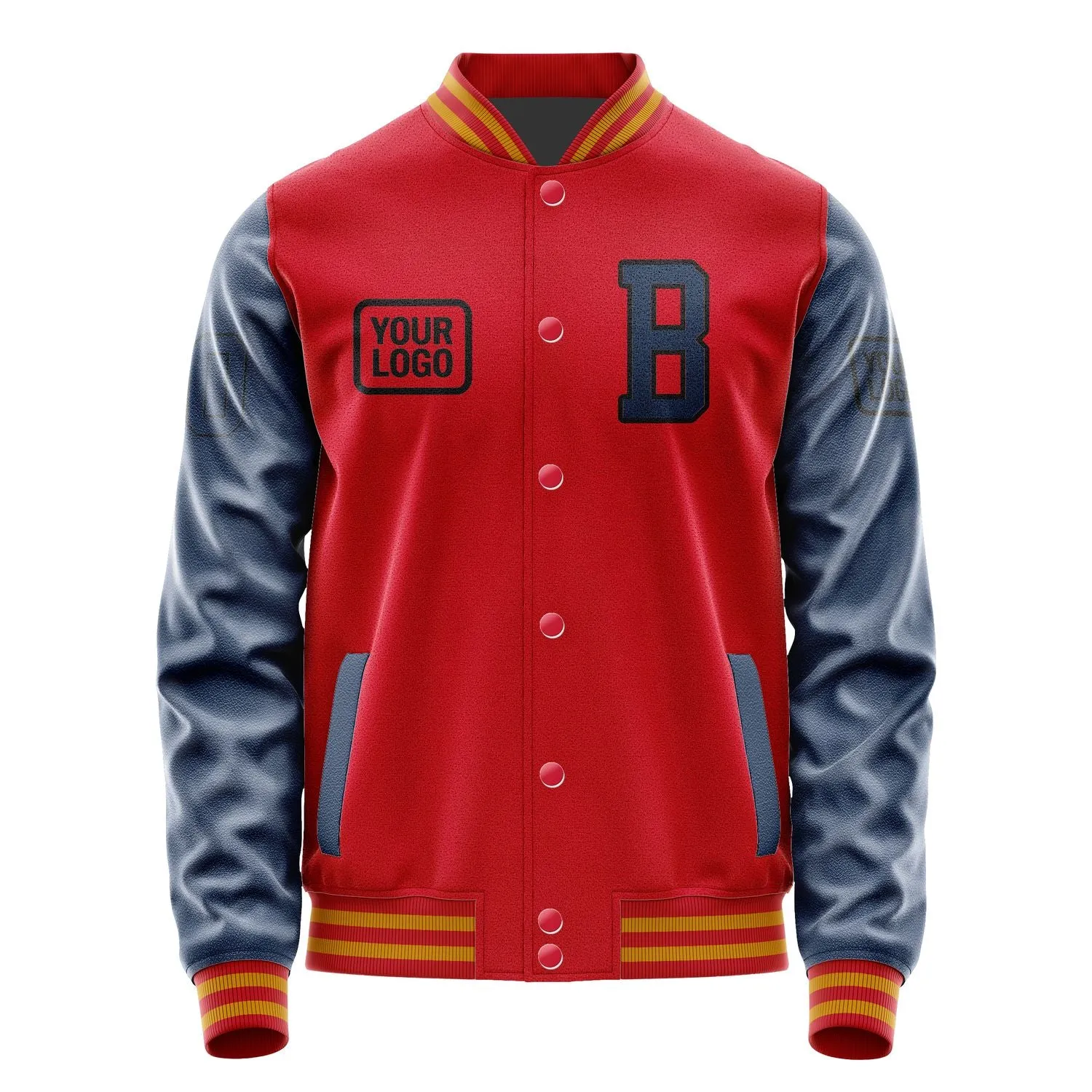 Custom Red Blue Jacket sold by Tailorly product image thumbnail 2