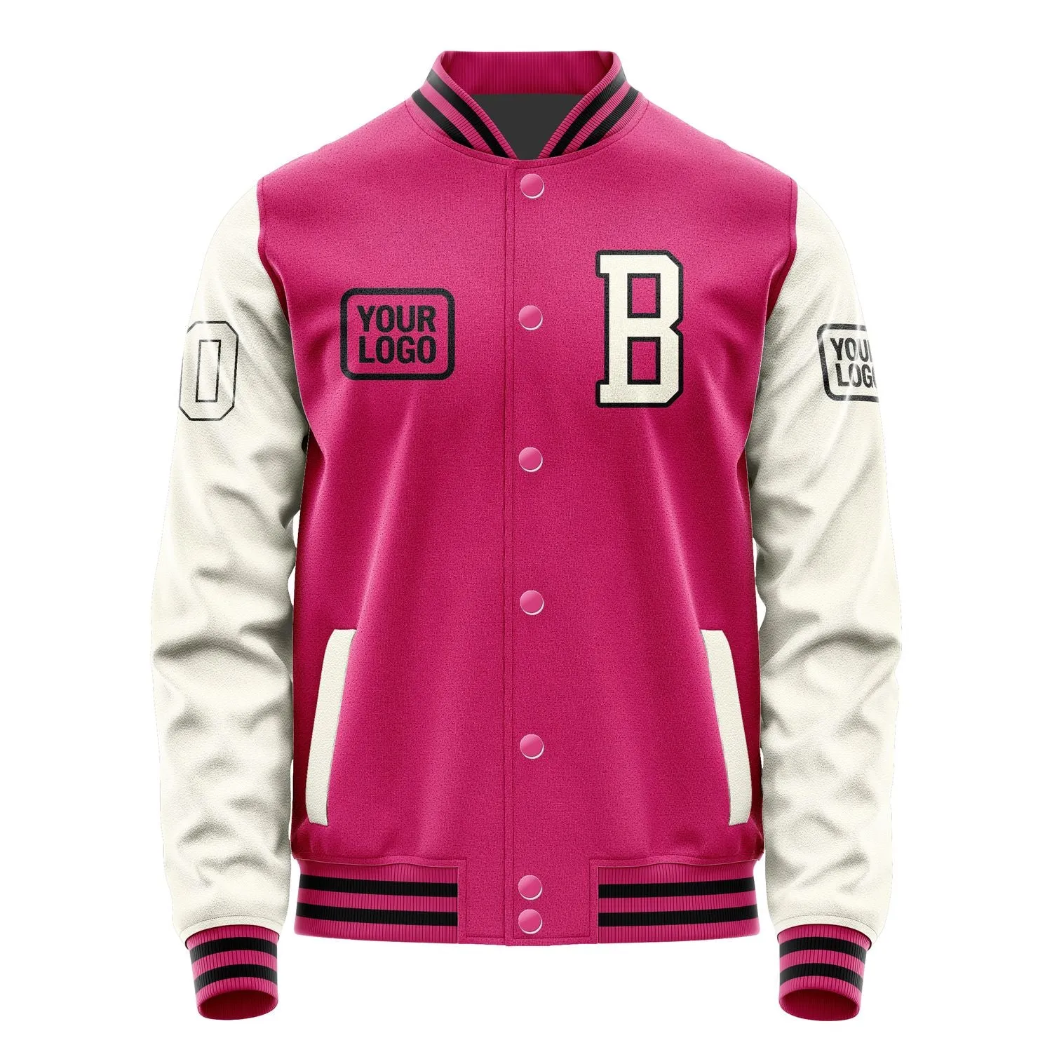 Custom Pink Cream Jacket sold by Tailorly product image thumbnail 2