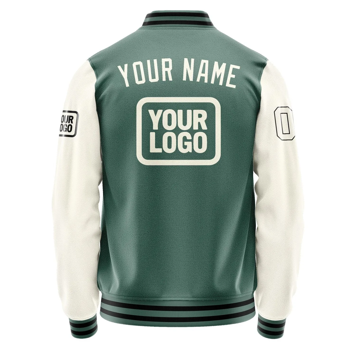 Custom Blue Green Cream Jacket sold by Tailorly product image thumbnail 4