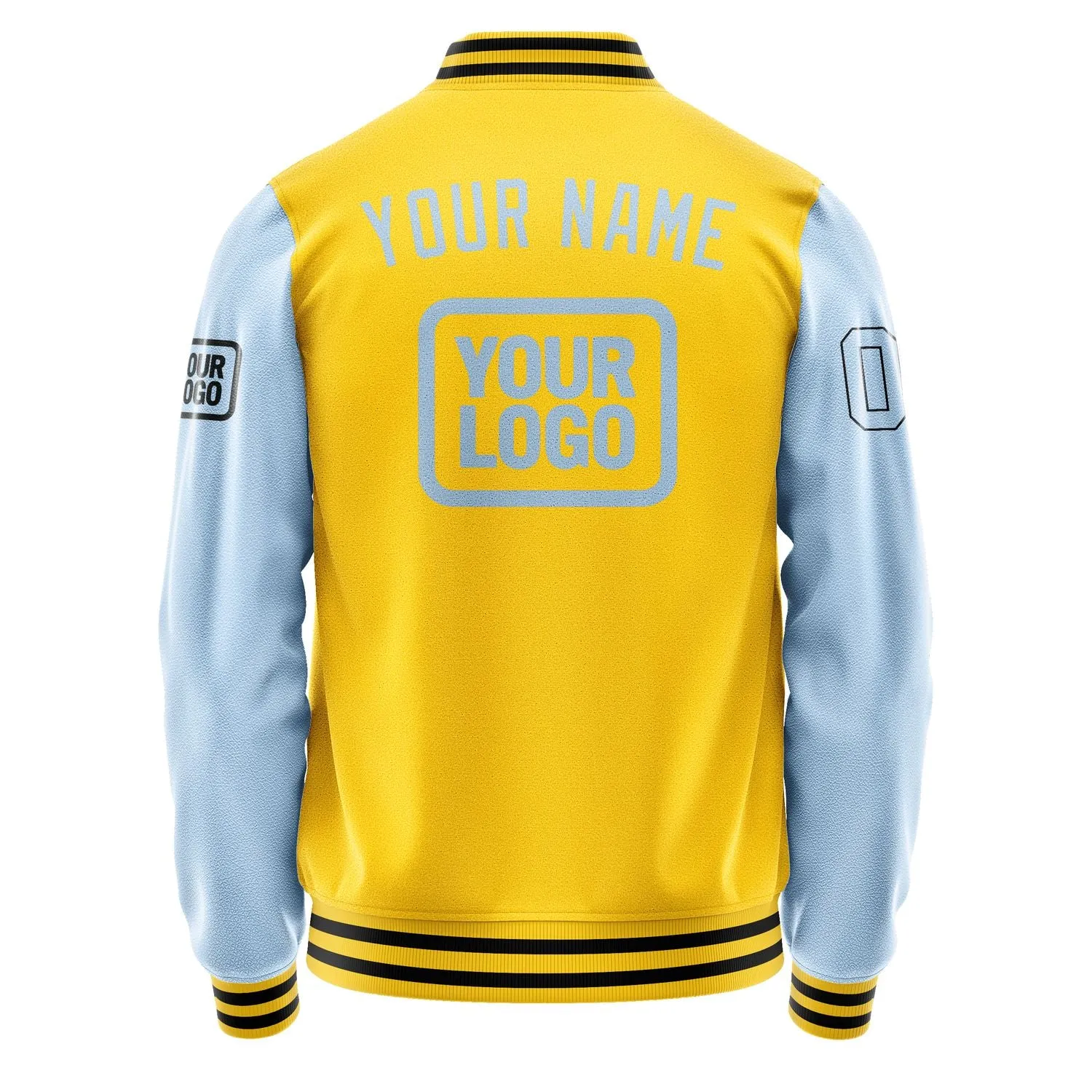 Custom Gold Light Blue Jacket sold by Tailorly product image thumbnail 4