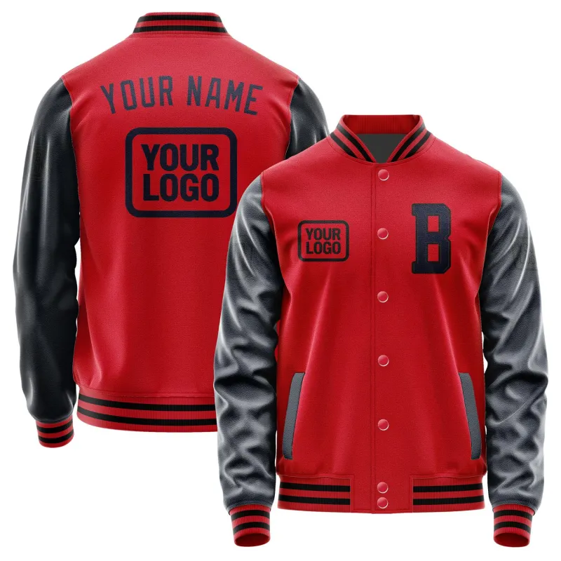 Custom Red Navy Jacket sold by Tailorly