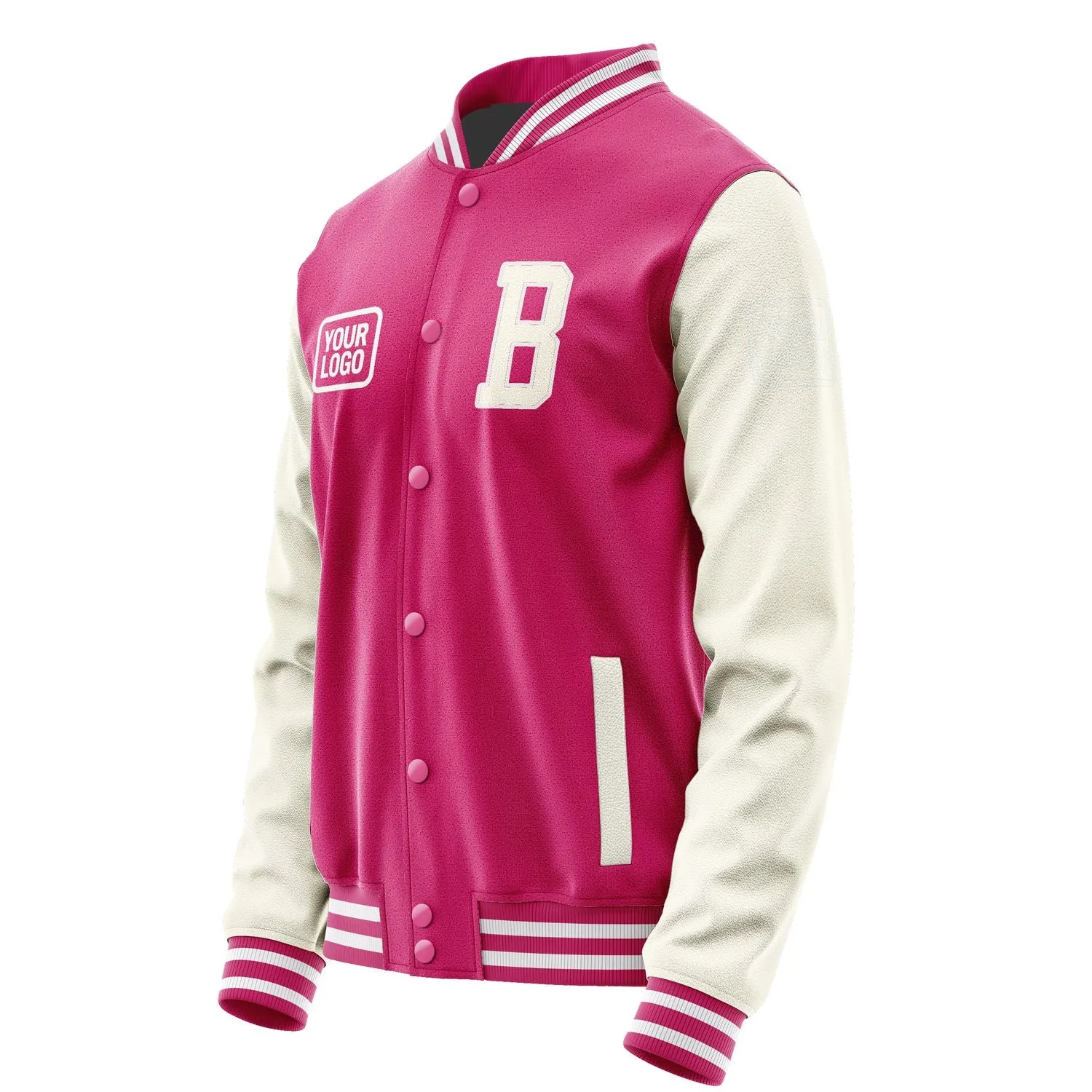 Custom Pink Cream Jacket sold by Tailorly product image thumbnail 3