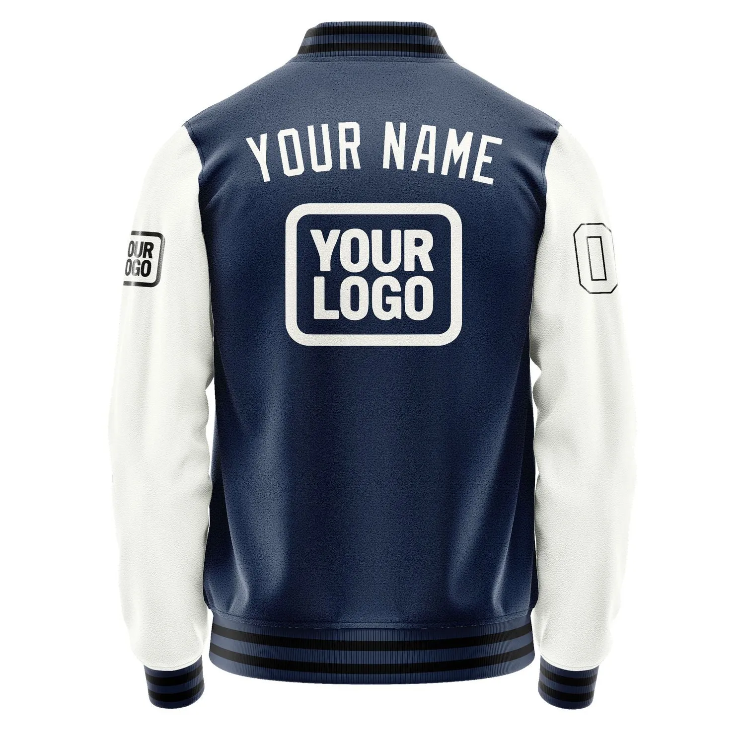 Custom Blue White Jacket sold by Tailorly product image thumbnail 4