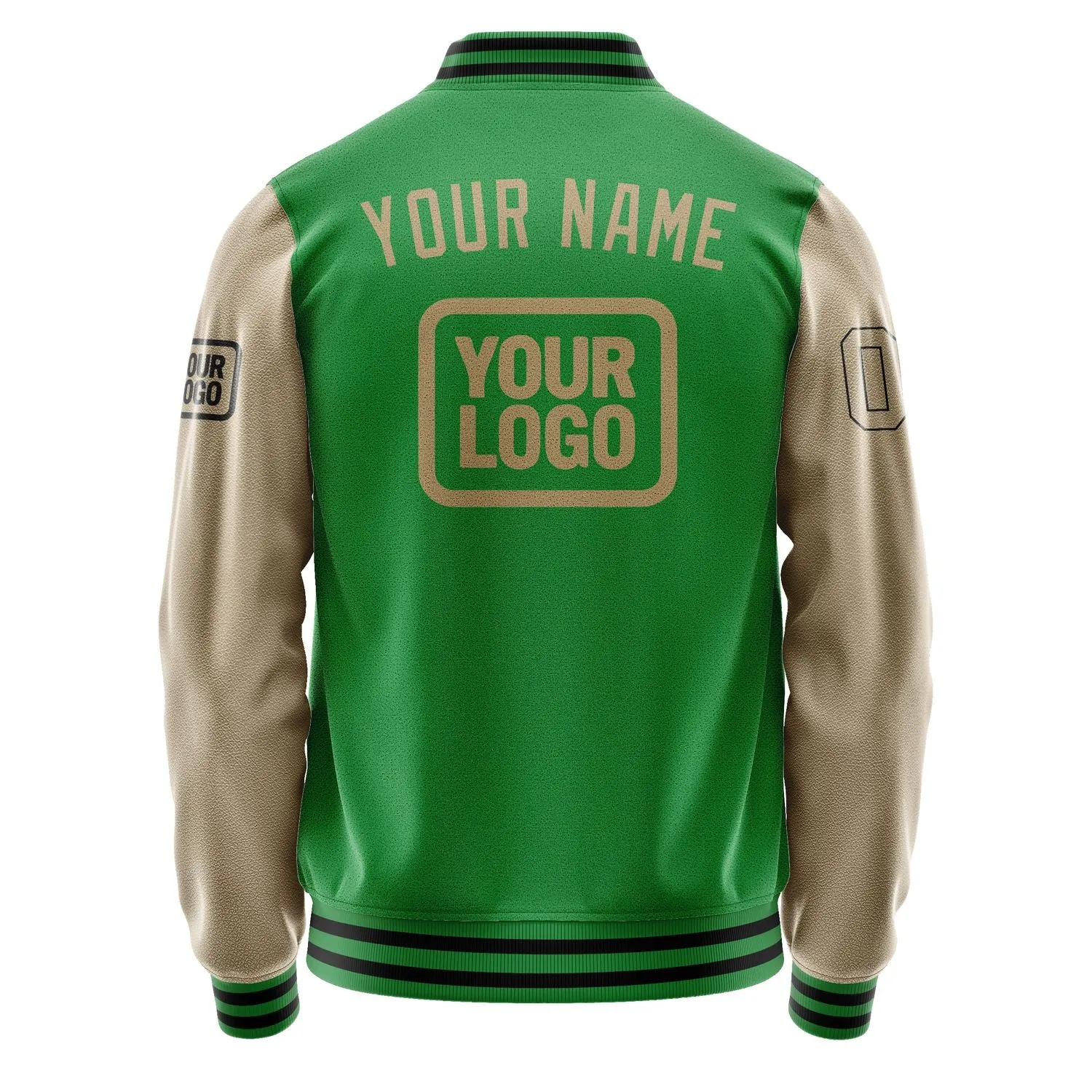 Custom Emerald Green Light Khaki Jacket sold by Tailorly product image thumbnail 4