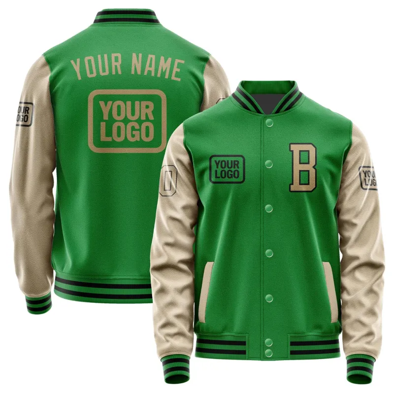 Custom Emerald Green Light Khaki Jacket sold by Tailorly