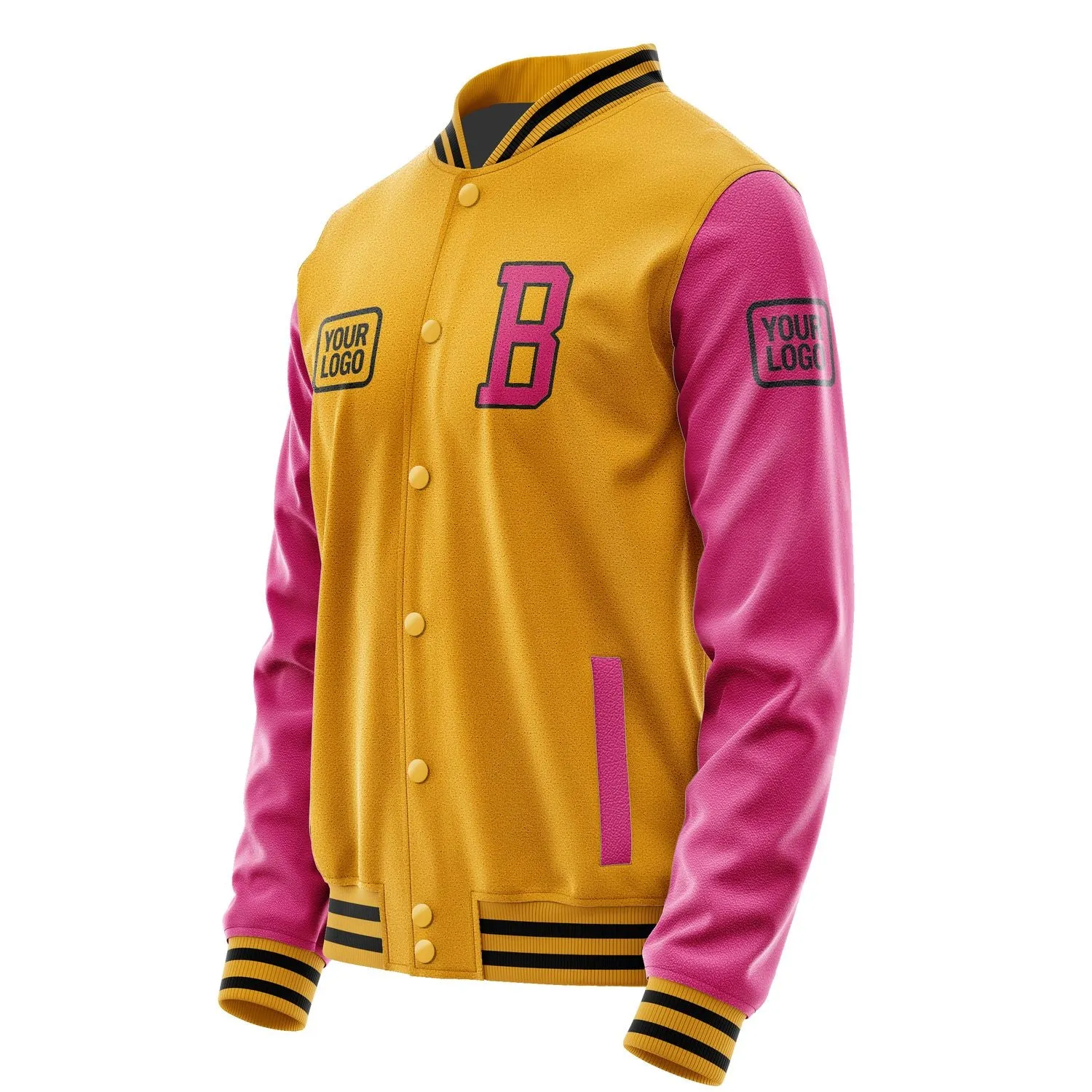 Custom Yellow Pink Jacket sold by Tailorly product image thumbnail 3
