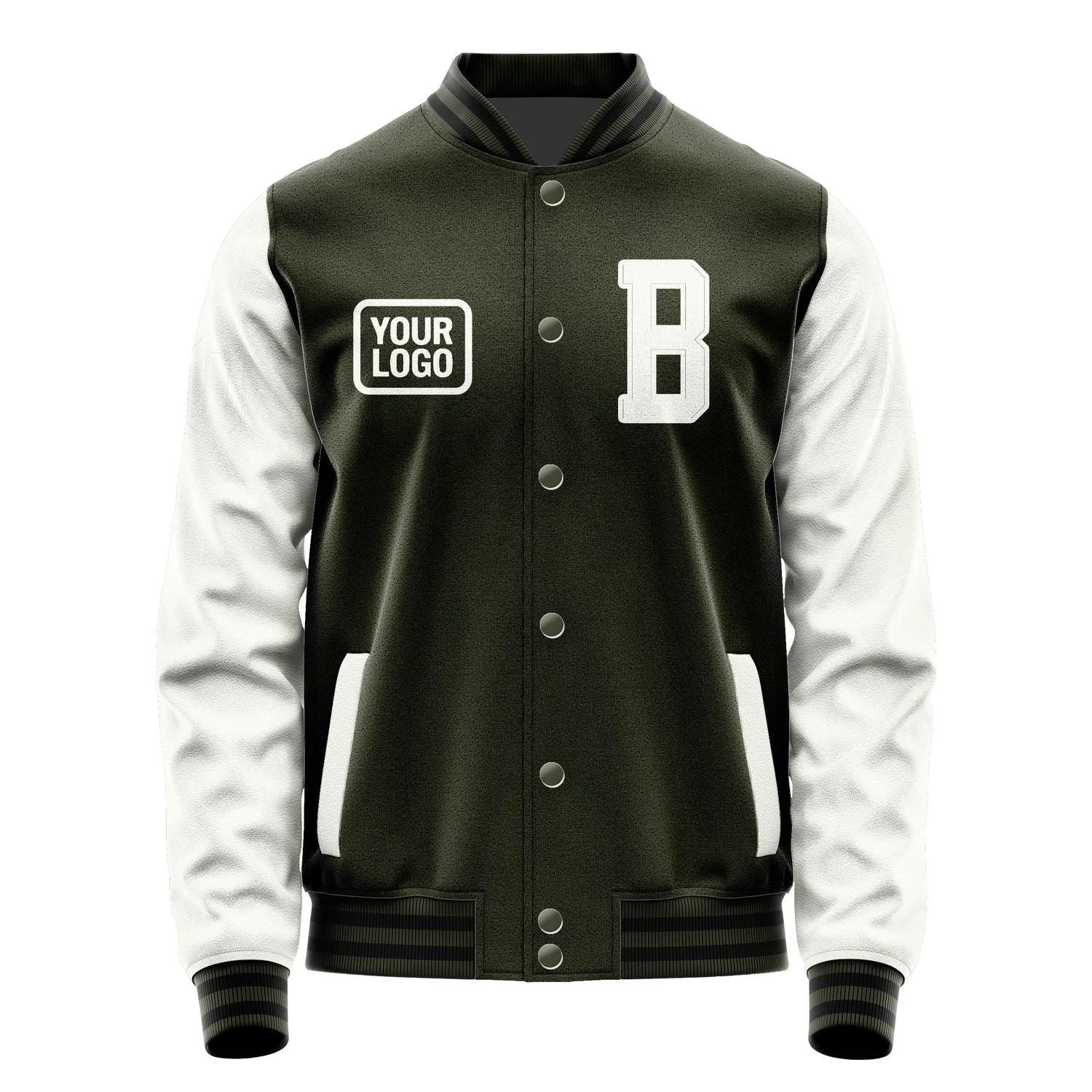 Custom Olive White Jacket sold by Tailorly product image thumbnail 2