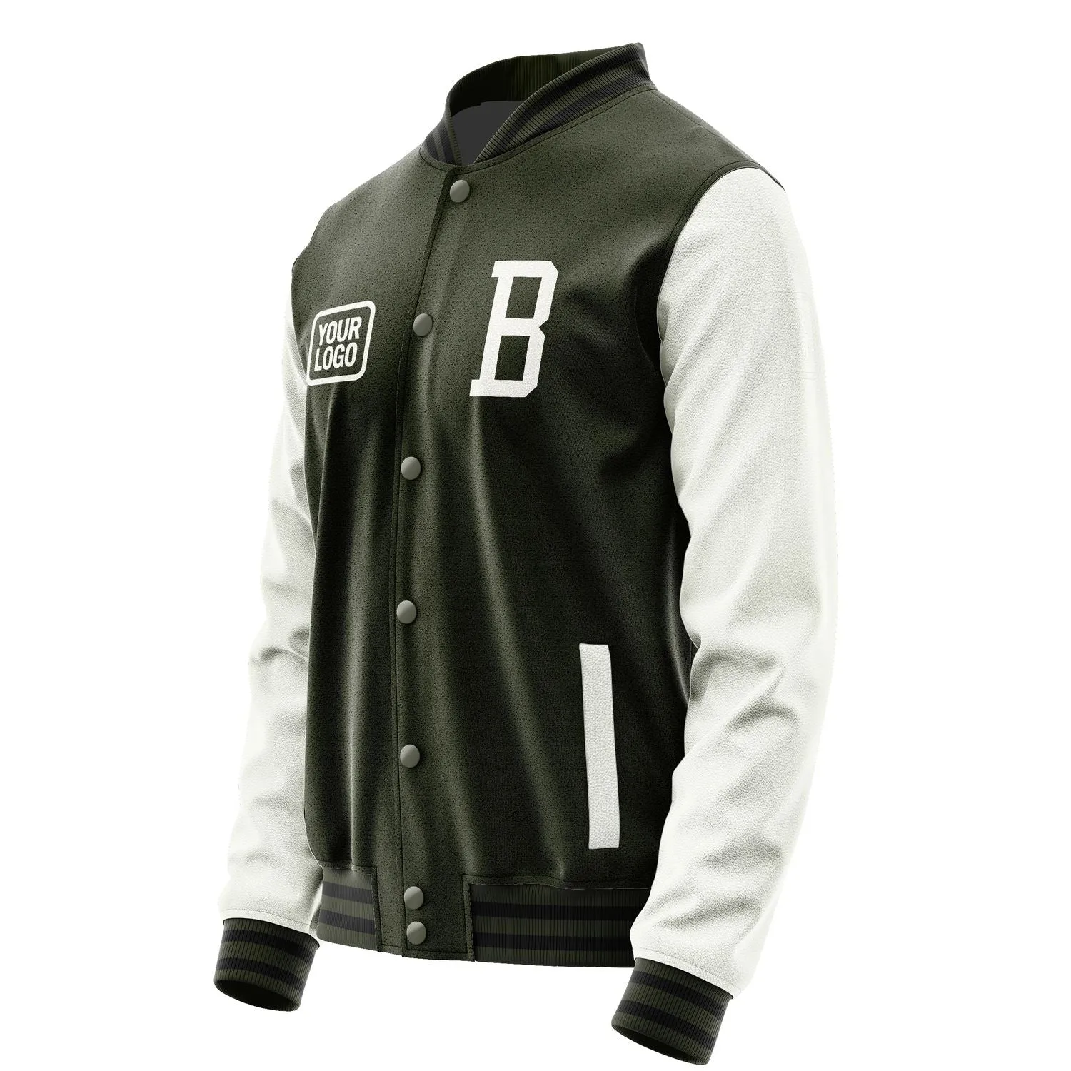 Custom Olive White Jacket sold by Tailorly product image thumbnail 3