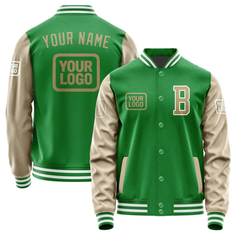 Custom Emerald Green Light Khaki Jacket sold by Tailorly