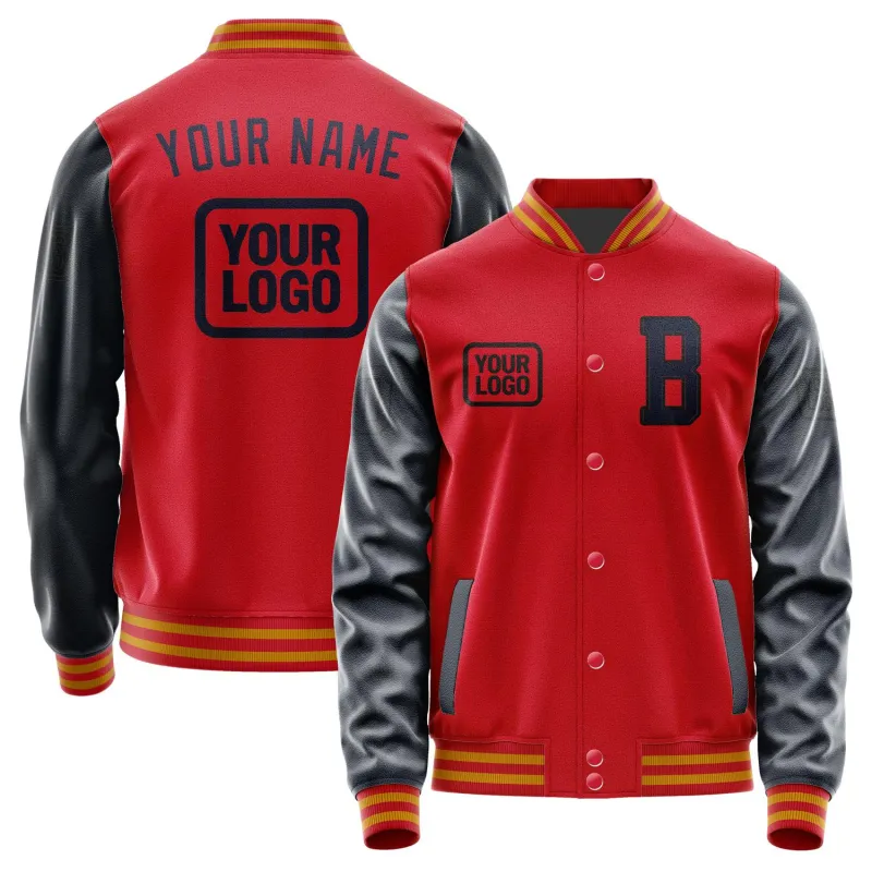 Custom Red Navy Jacket sold by Tailorly